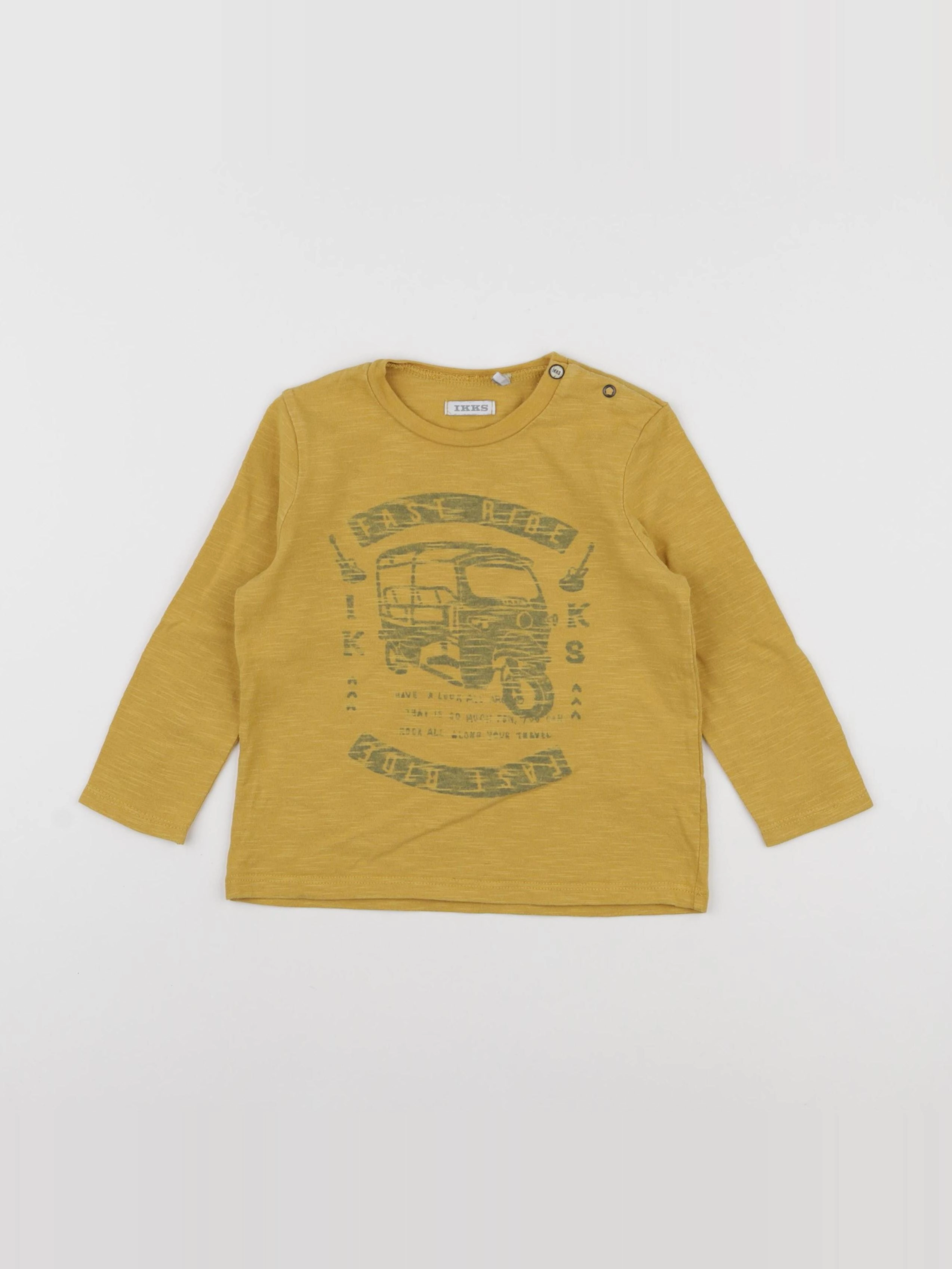 IKKS - tee-shirt jaune - 2 ans