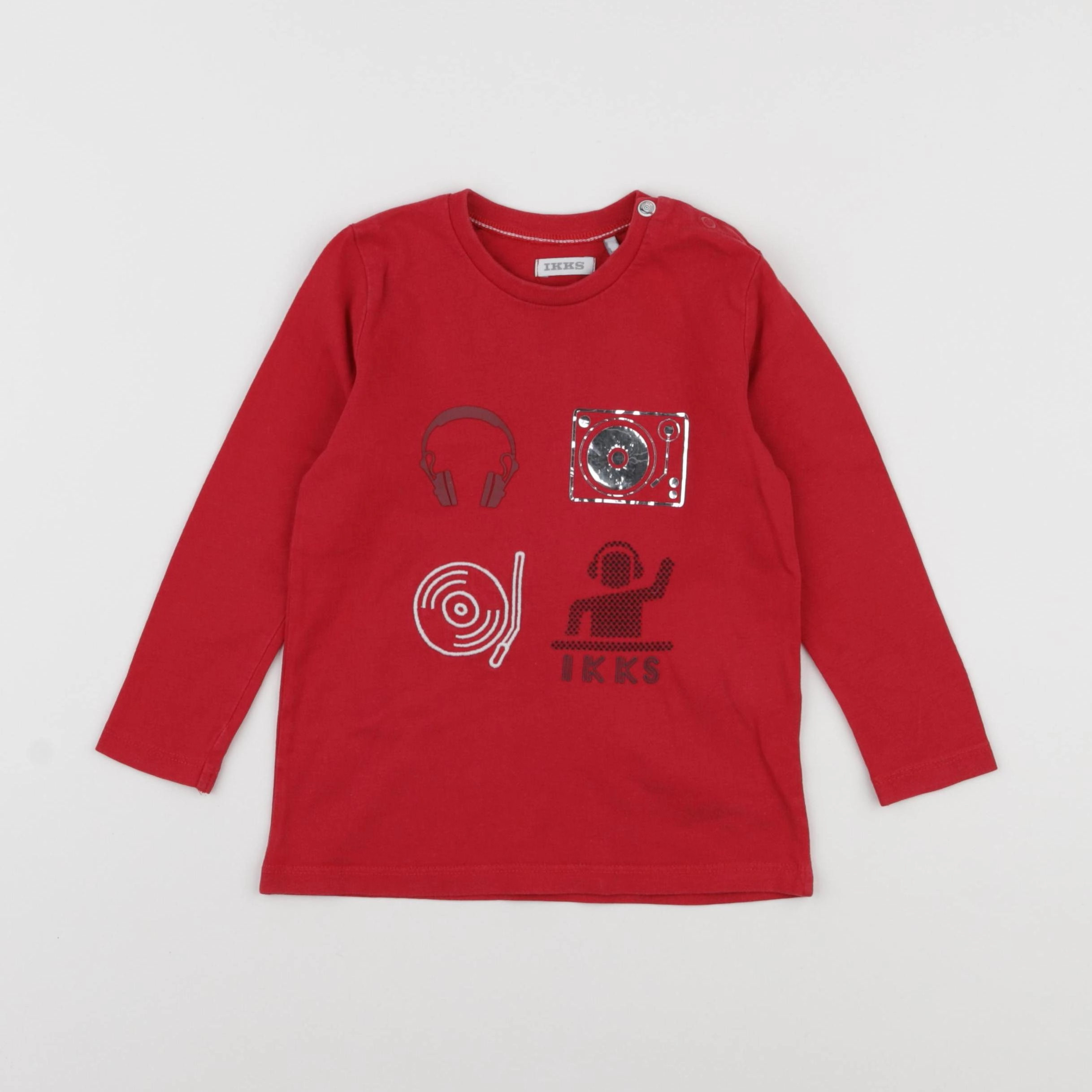 IKKS - tee-shirt rouge - 2 ans