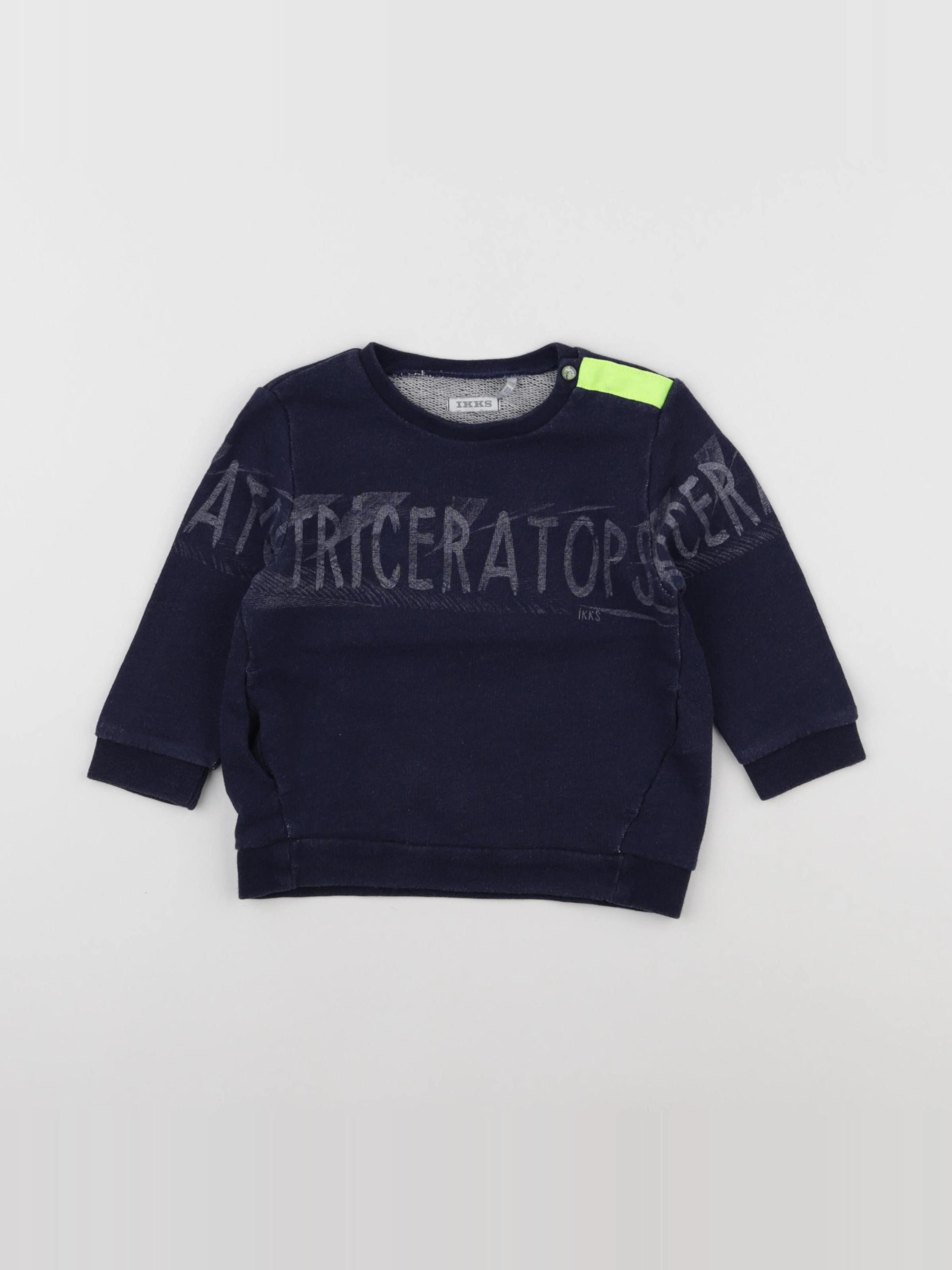 IKKS - sweat bleu - 18 mois