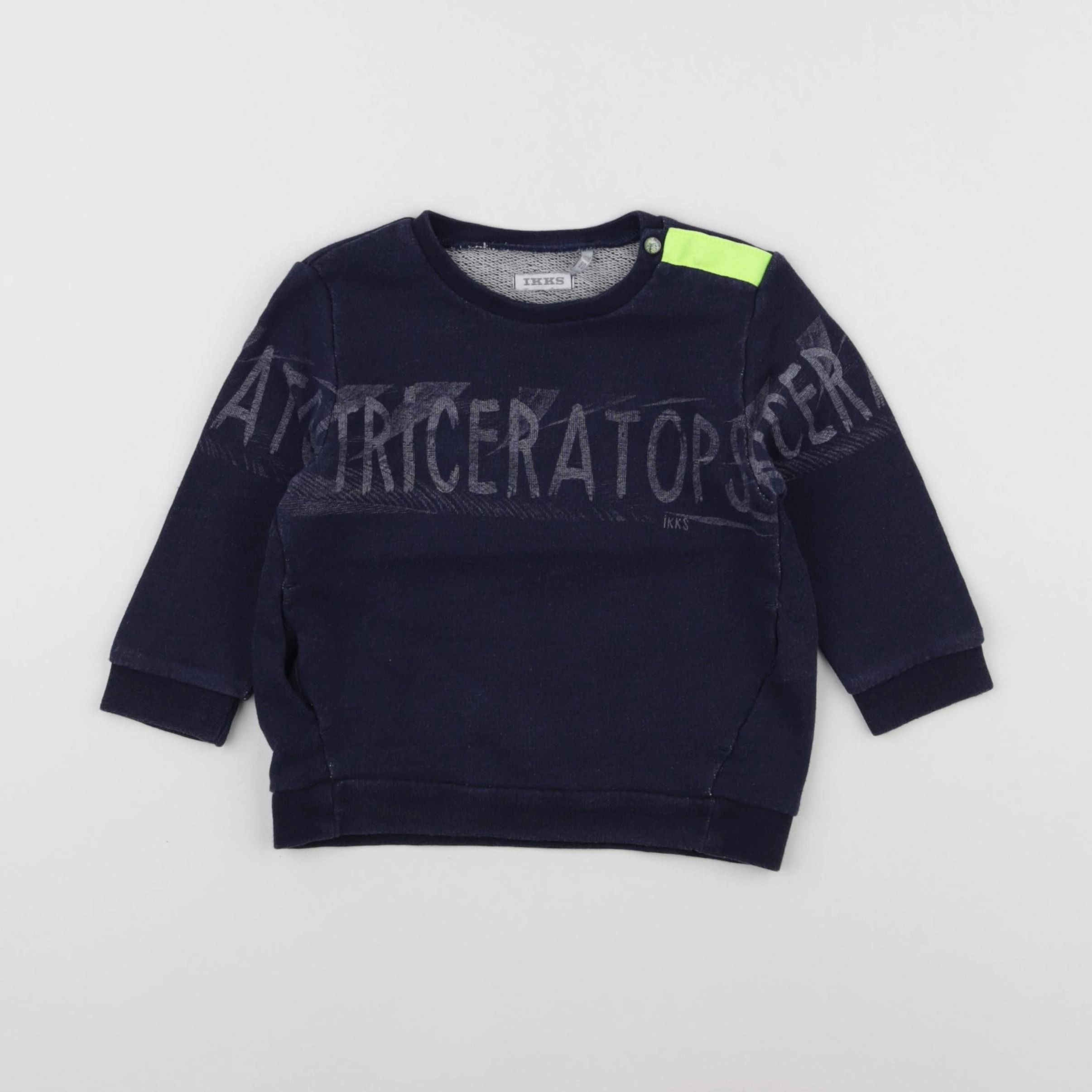 IKKS - sweat bleu - 18 mois