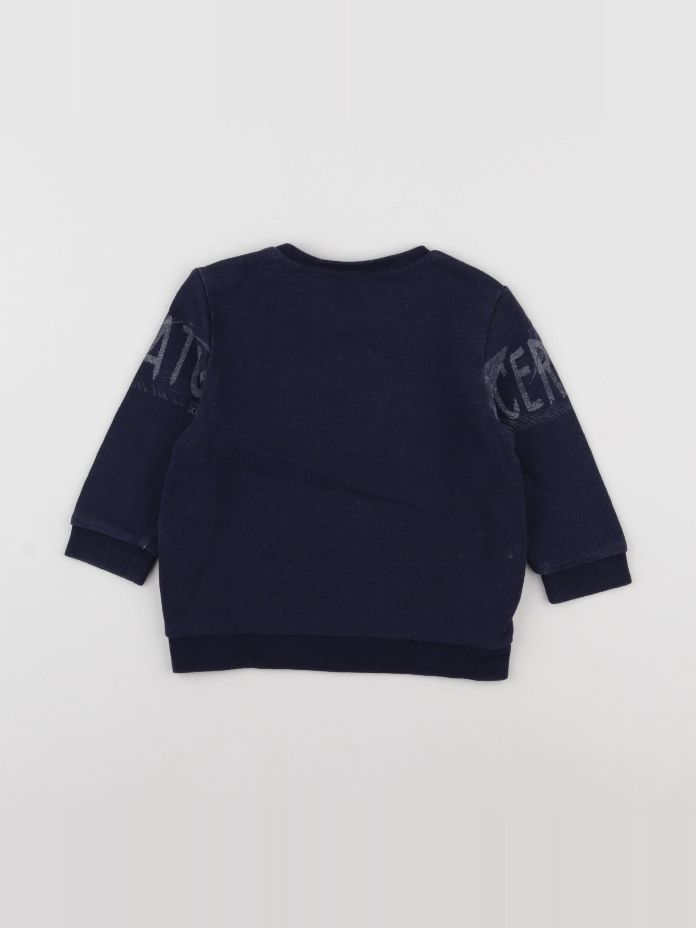 IKKS - sweat bleu - 18 mois
