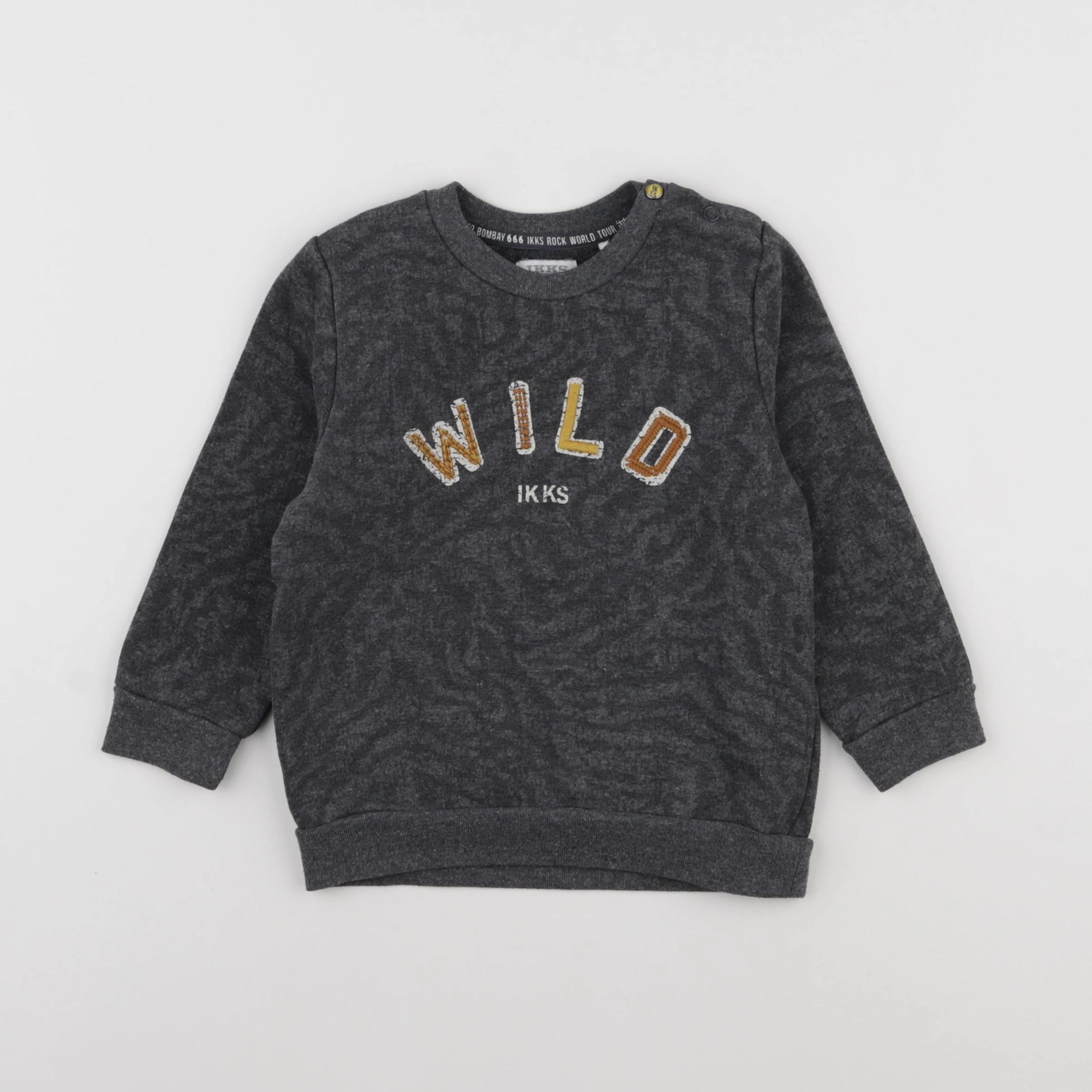 IKKS - sweat gris - 2 ans
