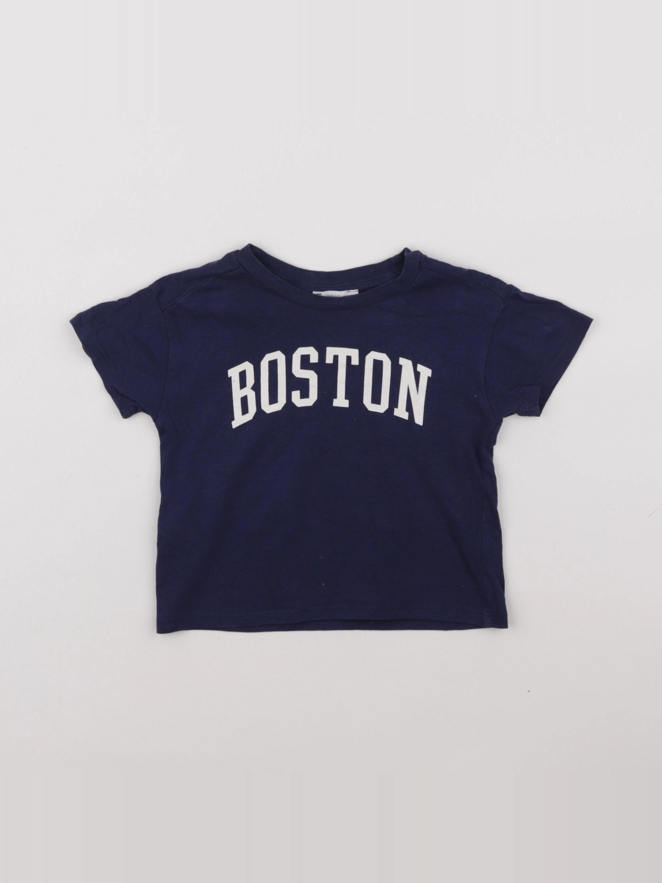 Mango - tee-shirt bleu - 9/12 mois