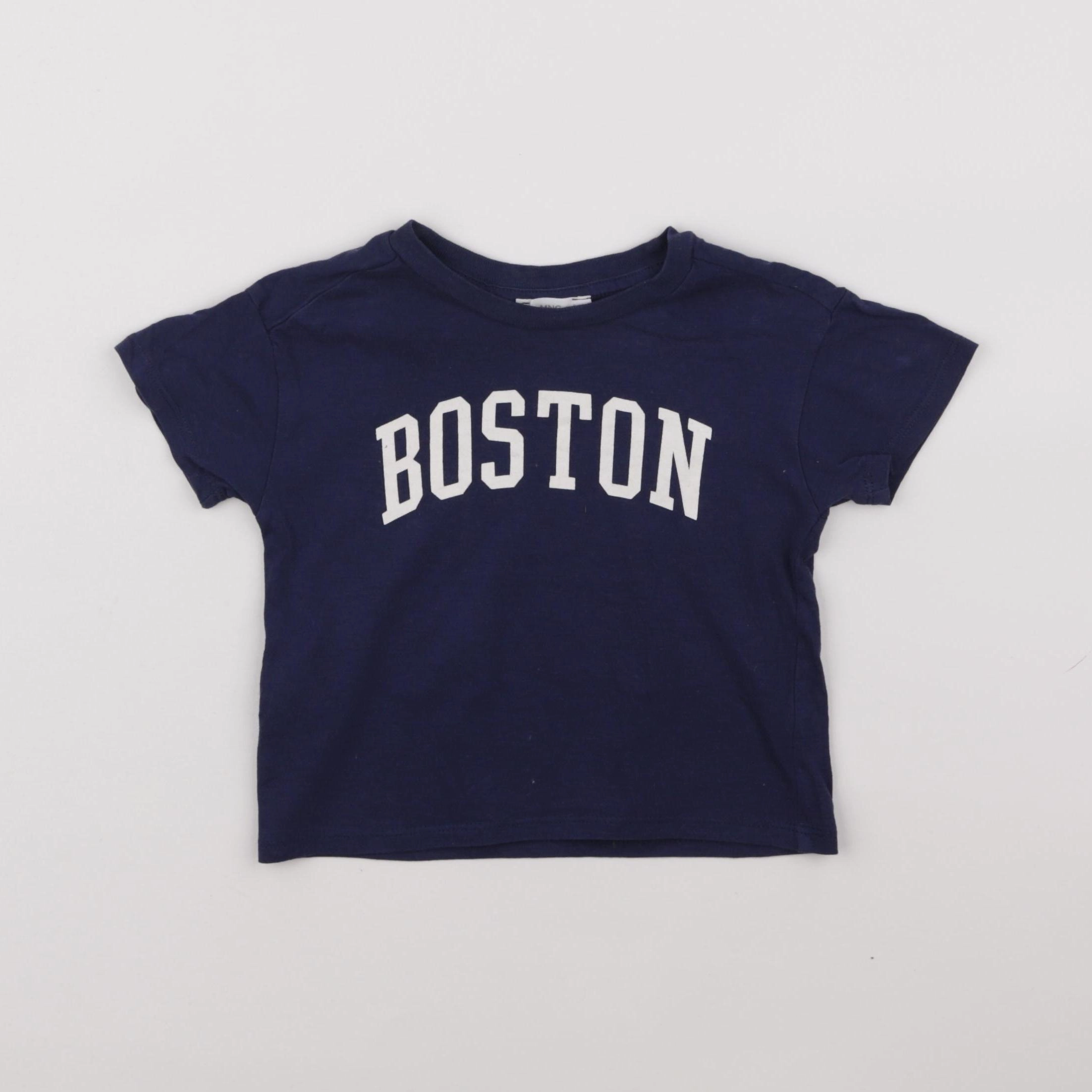 Mango - tee-shirt bleu - 9/12 mois