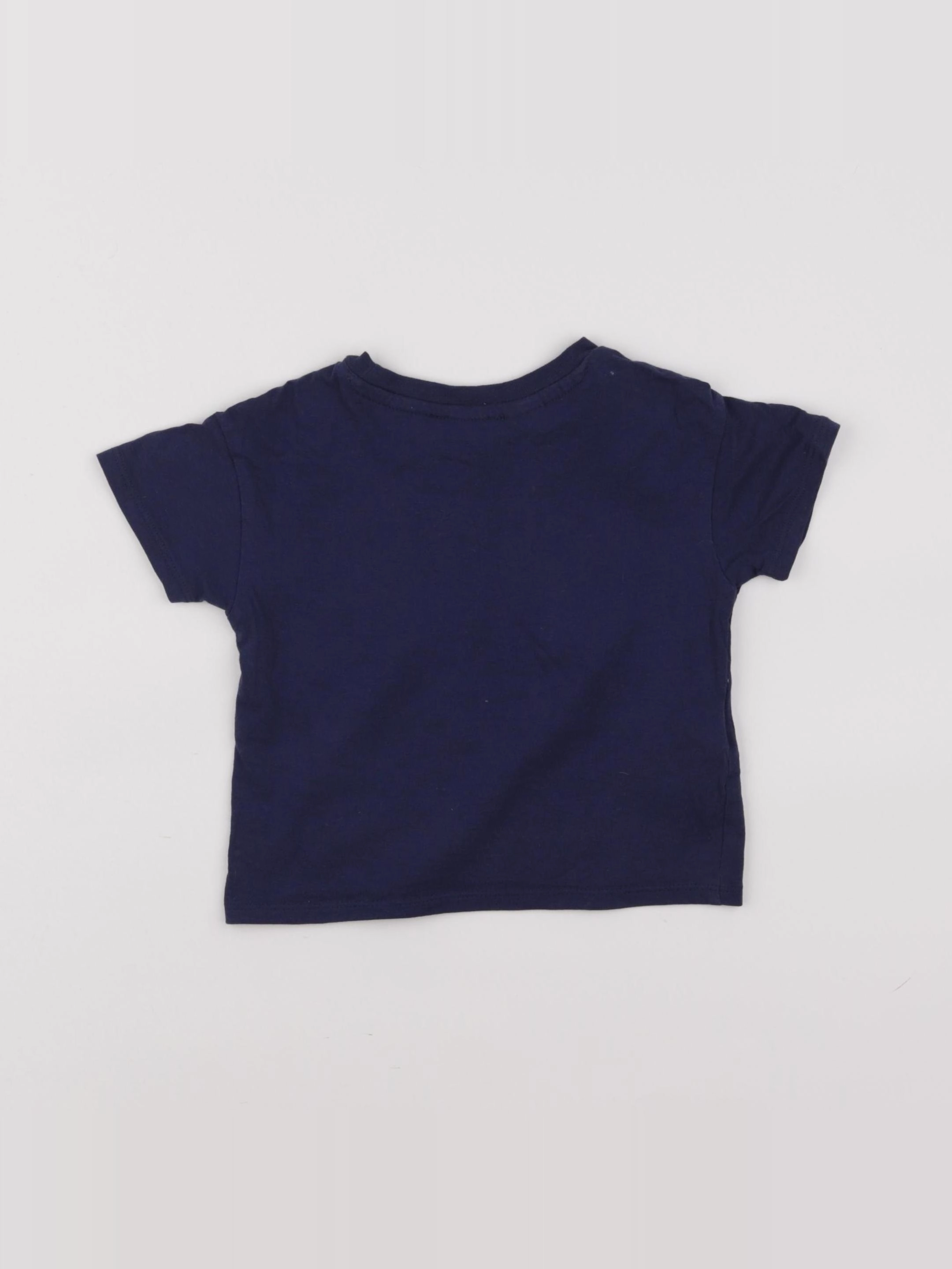 Mango - tee-shirt bleu - 9/12 mois