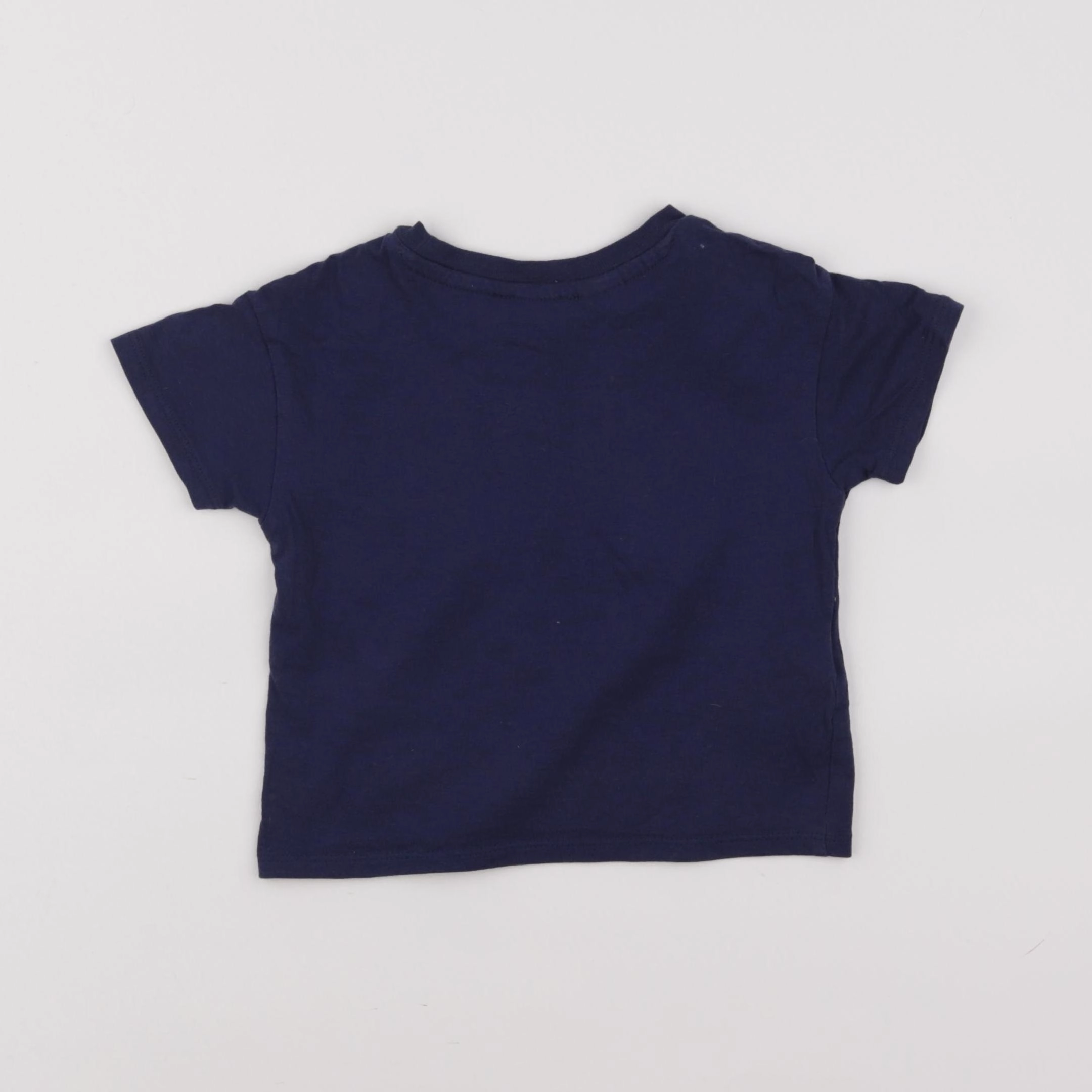 Mango - tee-shirt bleu - 9/12 mois