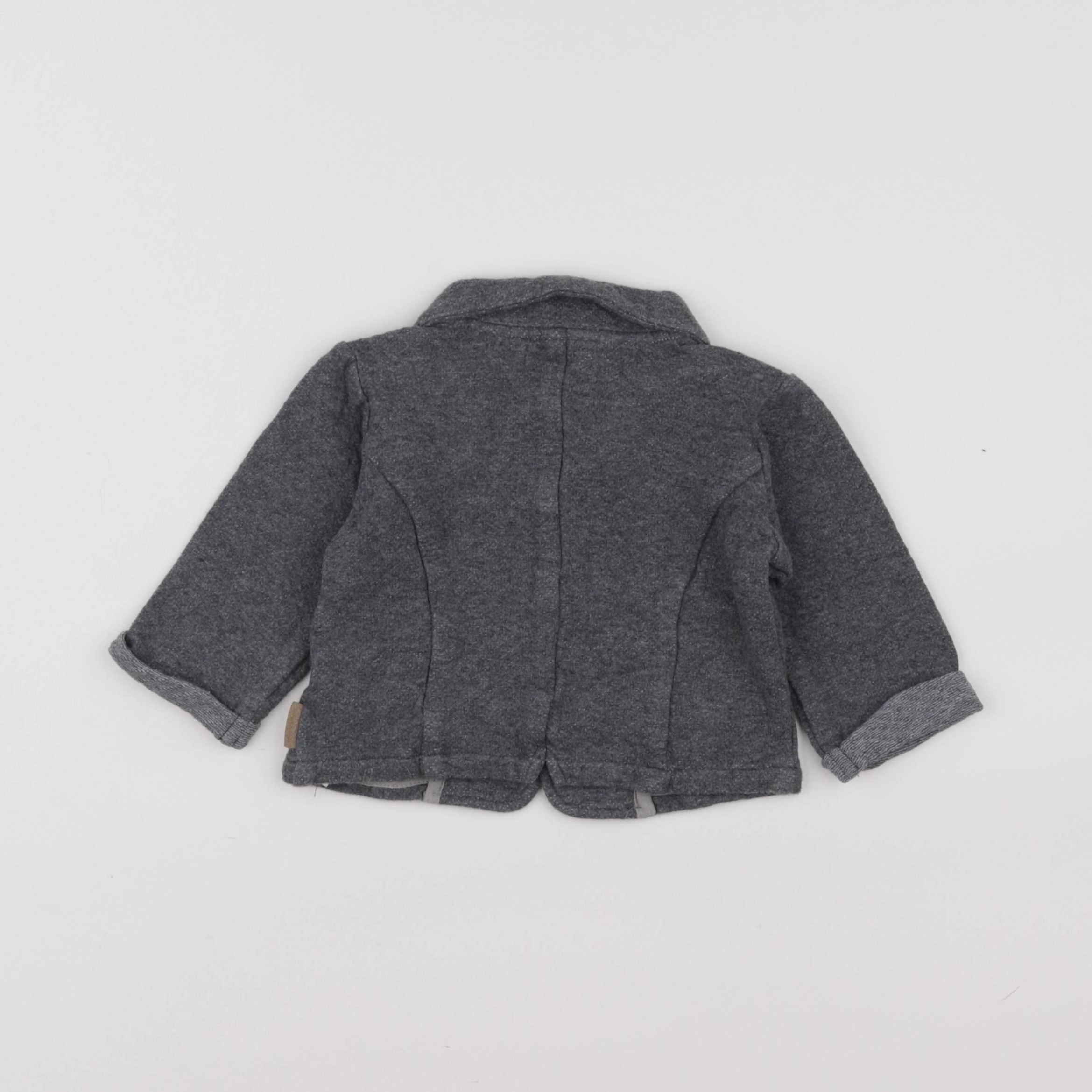 Vertbaudet - veste gris - 12 mois