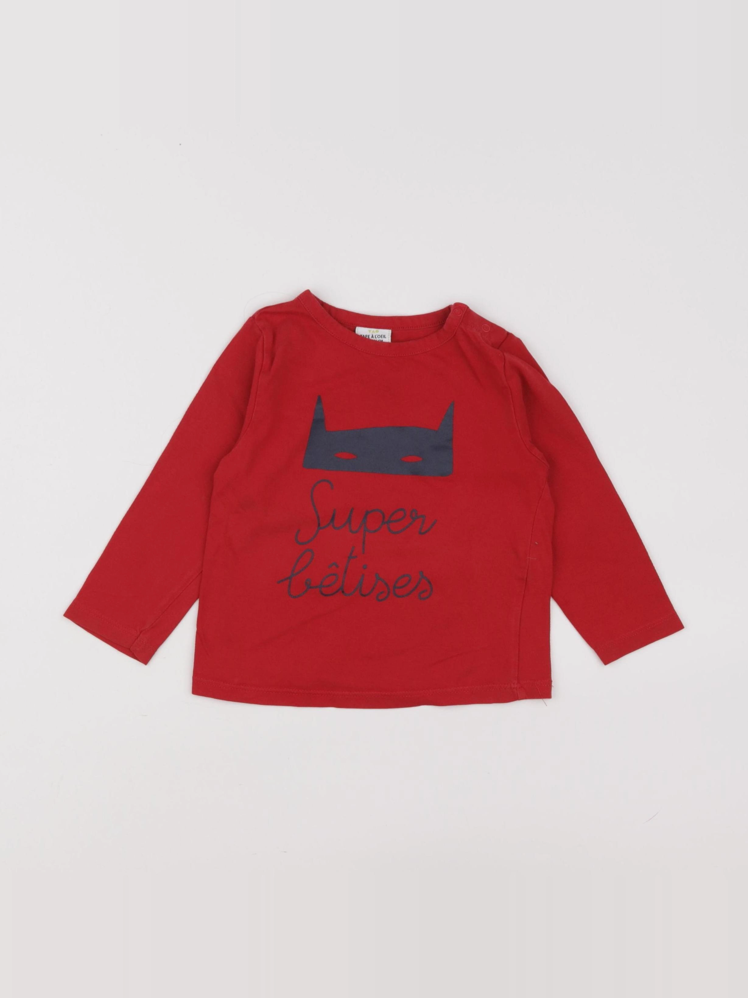 Tape à l'oeil - tee-shirt rouge - 24 mois