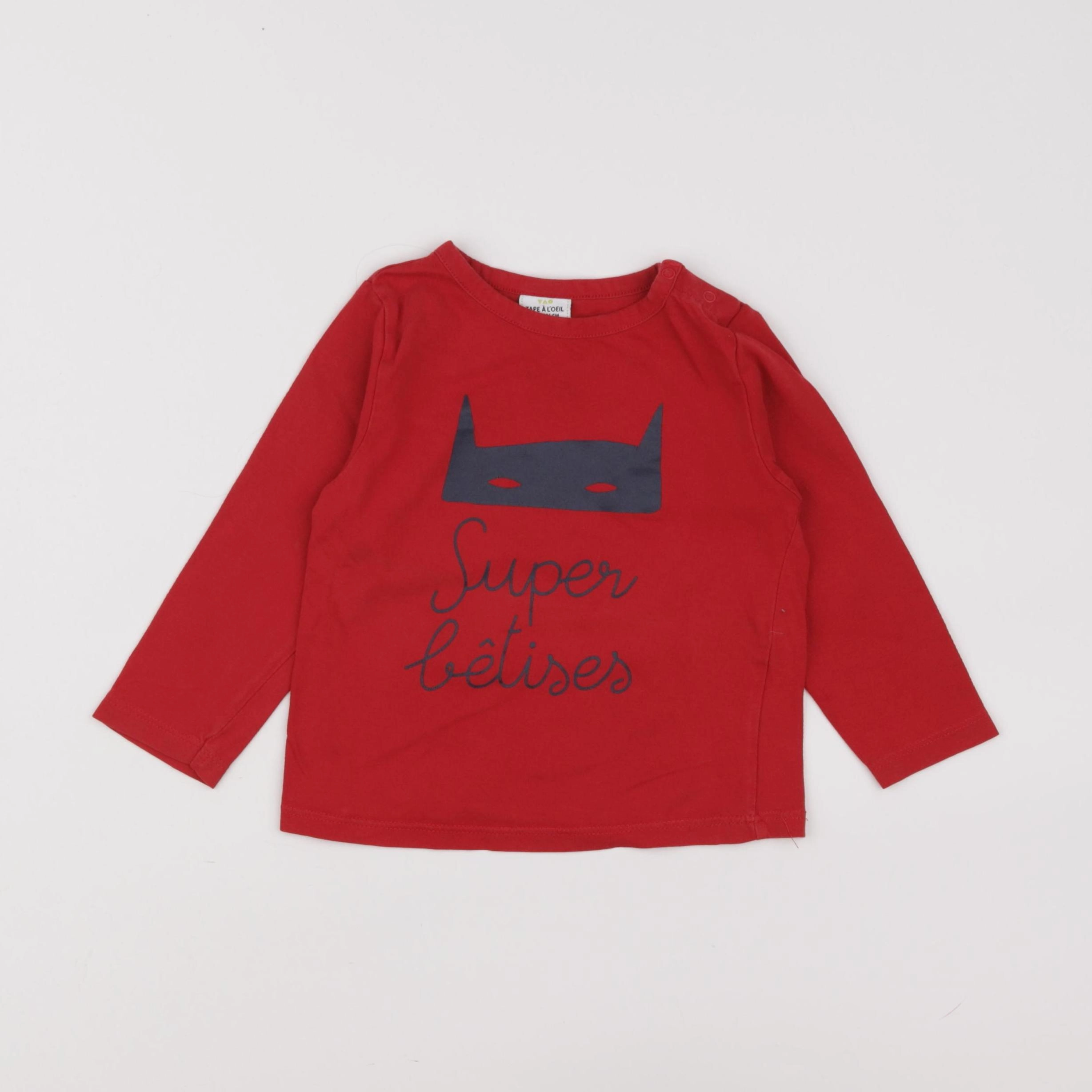 Tape à l'oeil - tee-shirt rouge - 24 mois