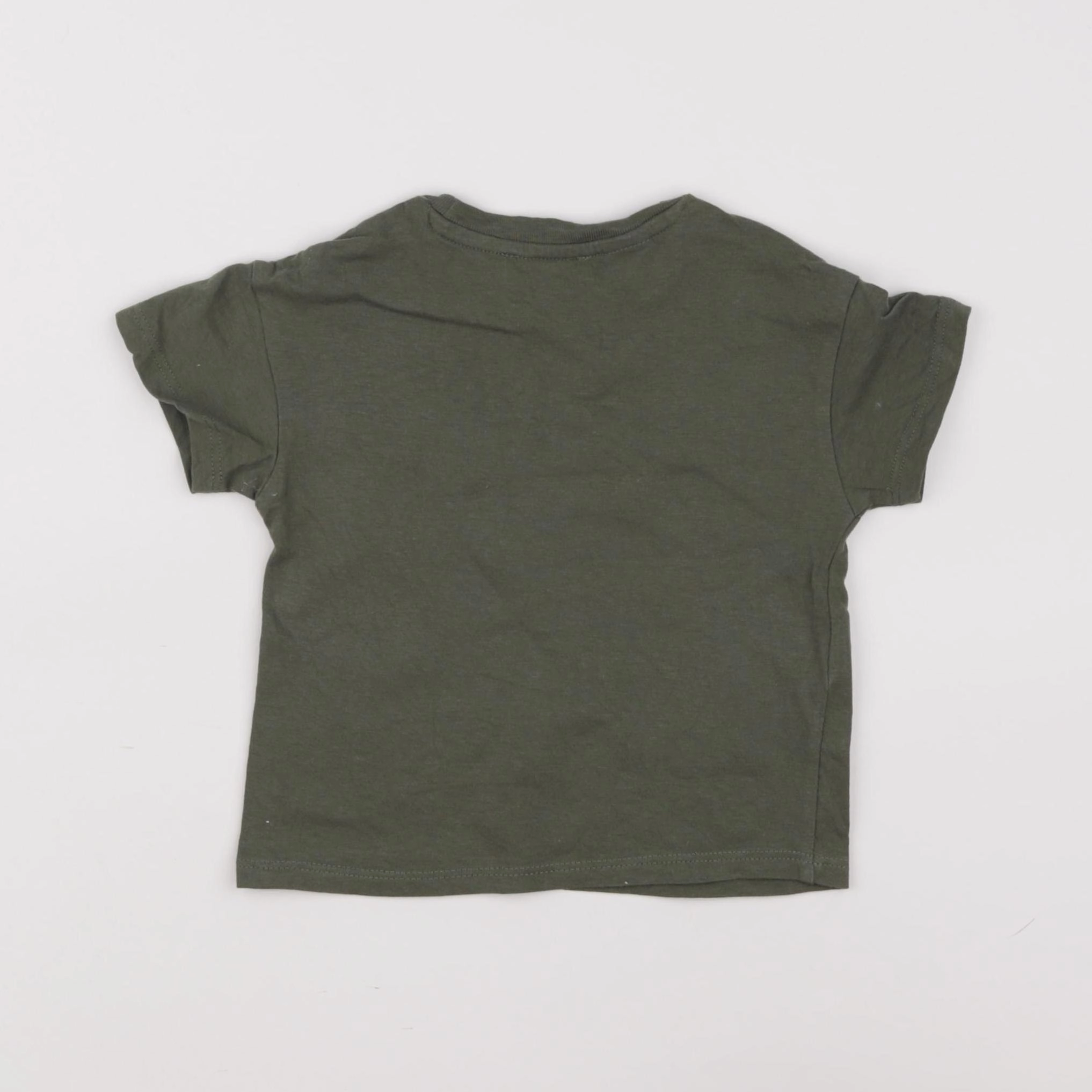 Mango - tee-shirt vert - 9/12 mois