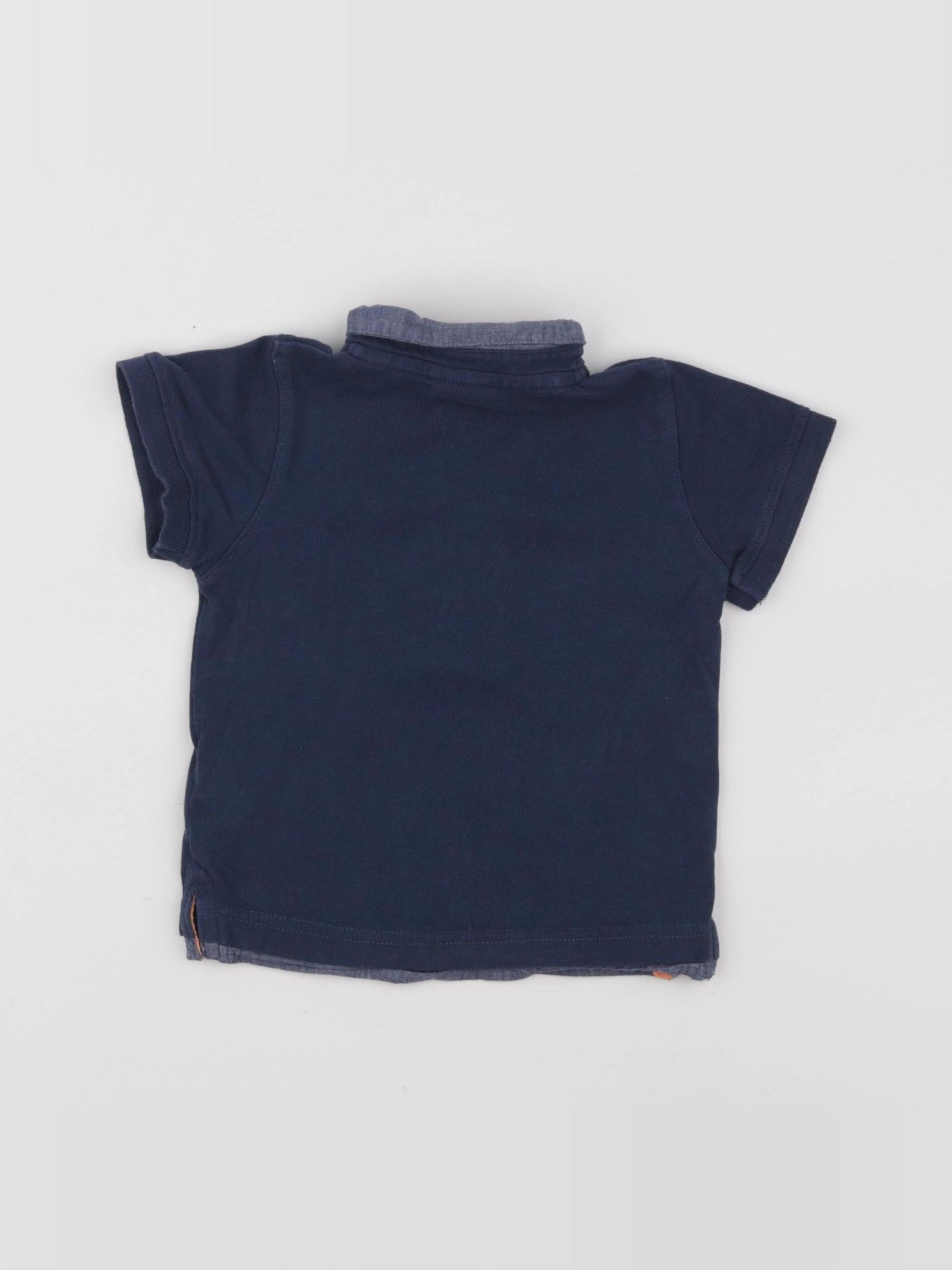 Tape à l'oeil - polo bleu - 12 mois