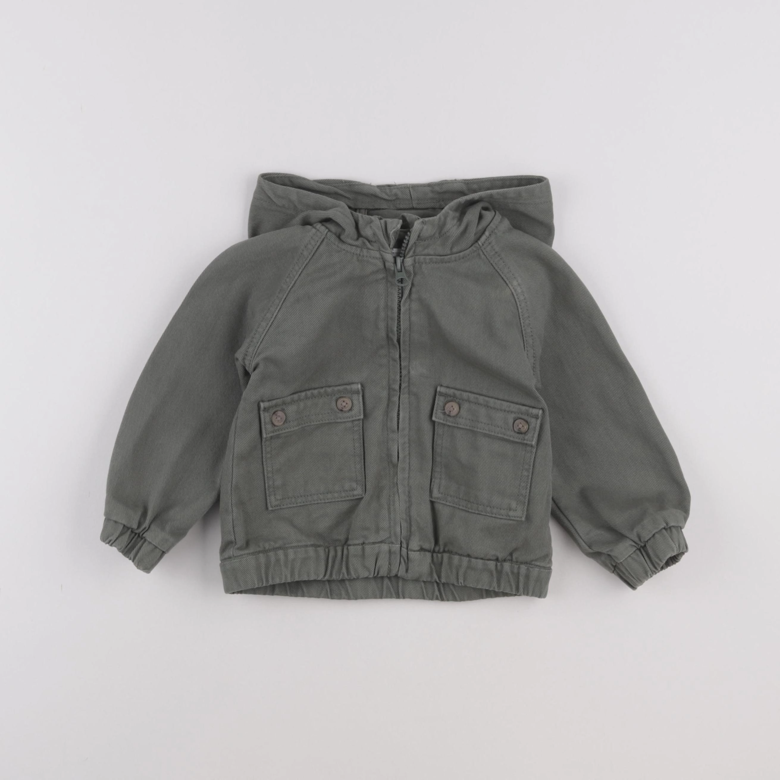 Vertbaudet - veste vert - 24 mois