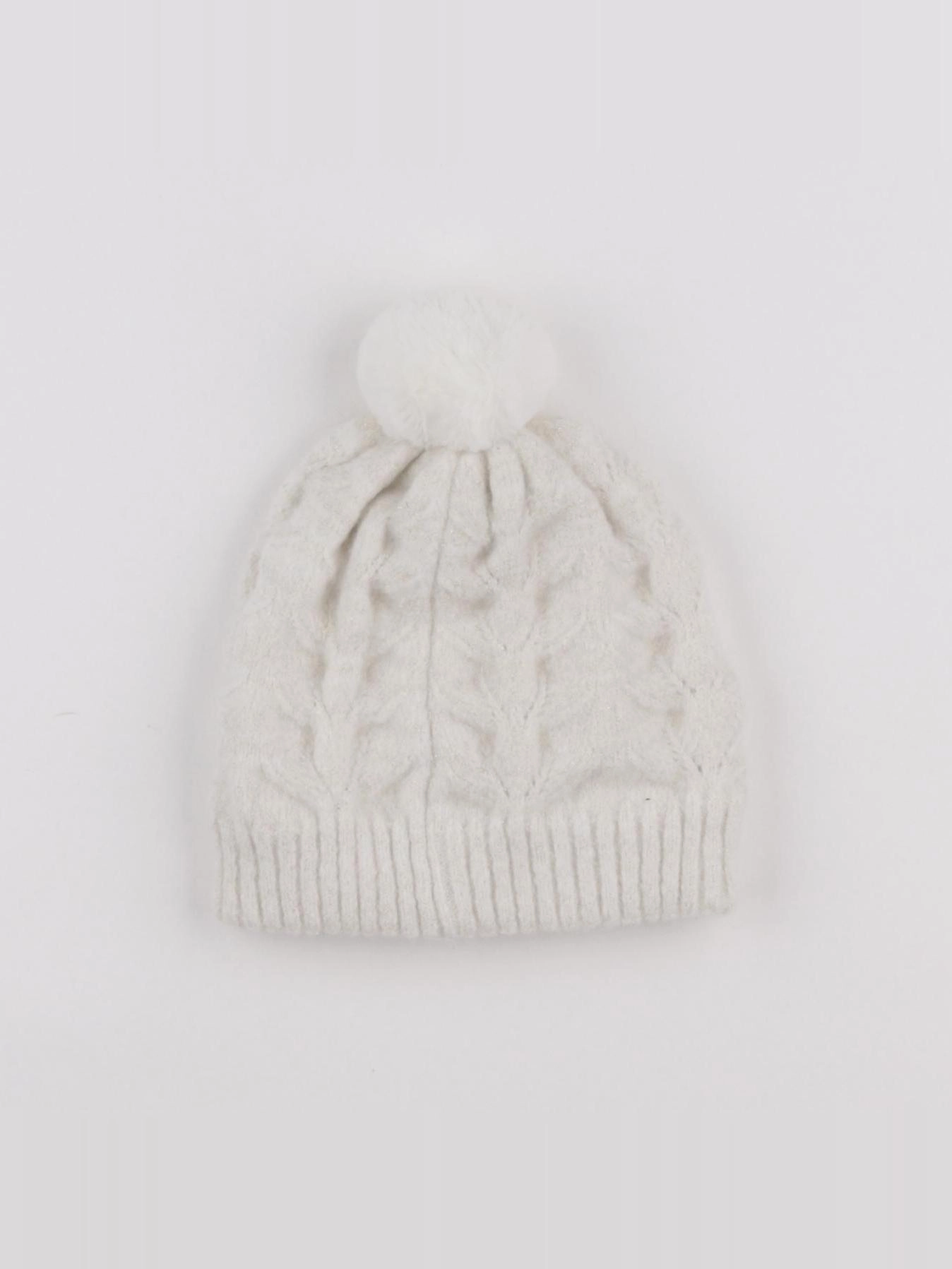 Okaidi - bonnet blanc - 12/24 mois