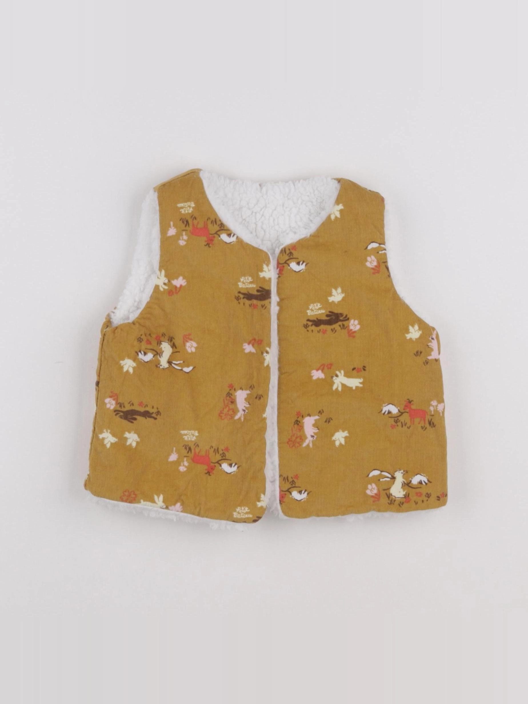 Vertbaudet - gilet marron - 18 mois