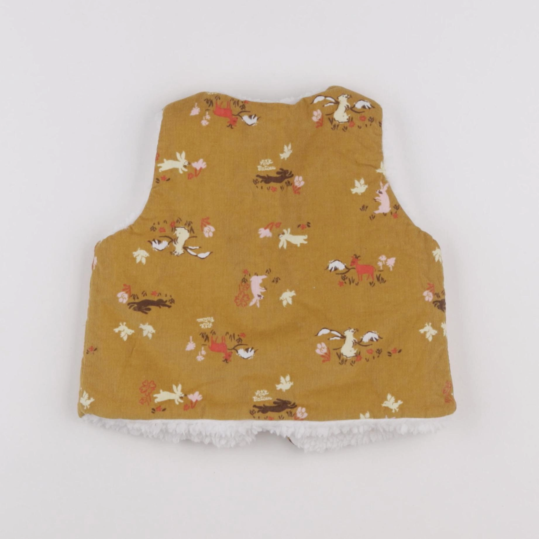 Vertbaudet - gilet marron - 18 mois