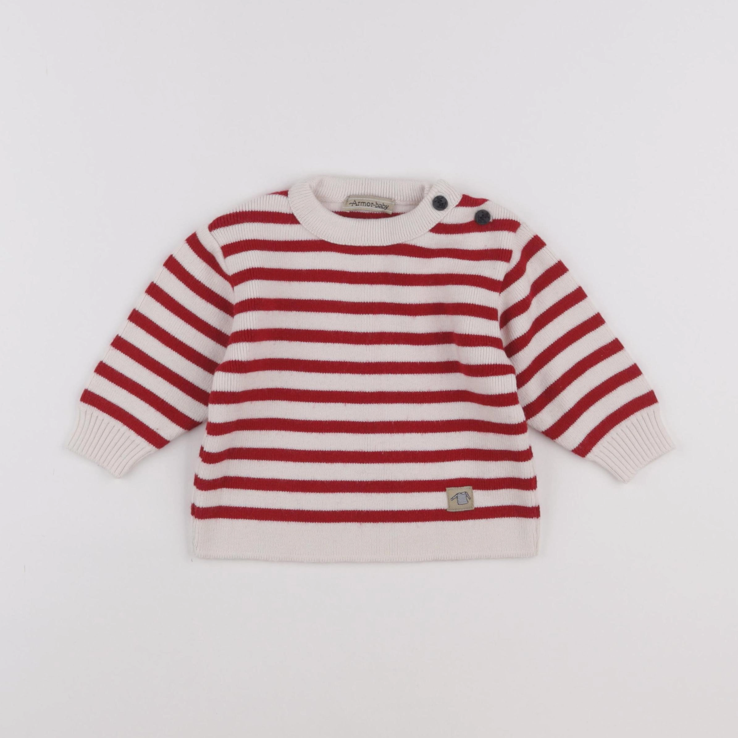 Armor Lux - pull rouge - 12 mois