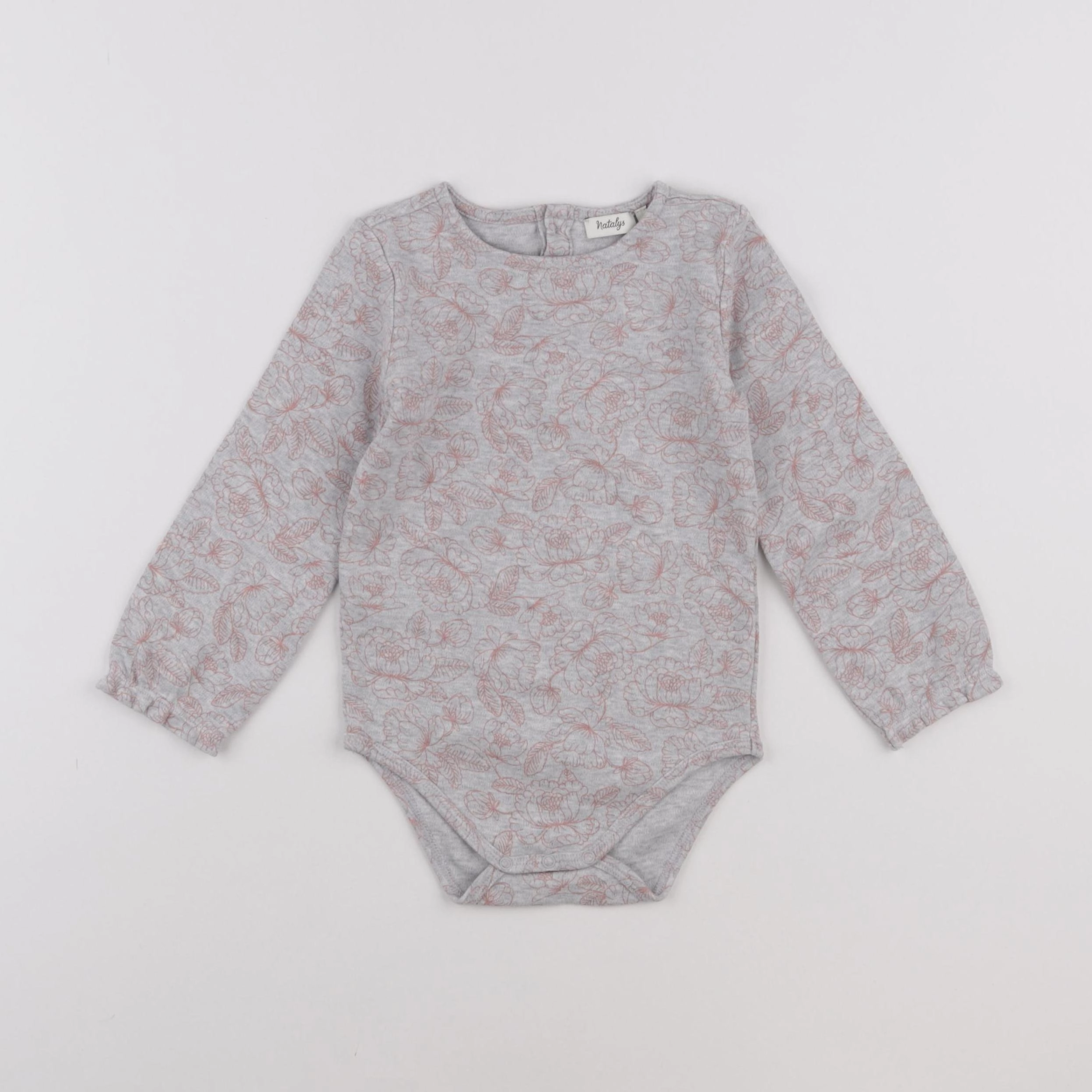 Natalys - body gris - 36 mois
