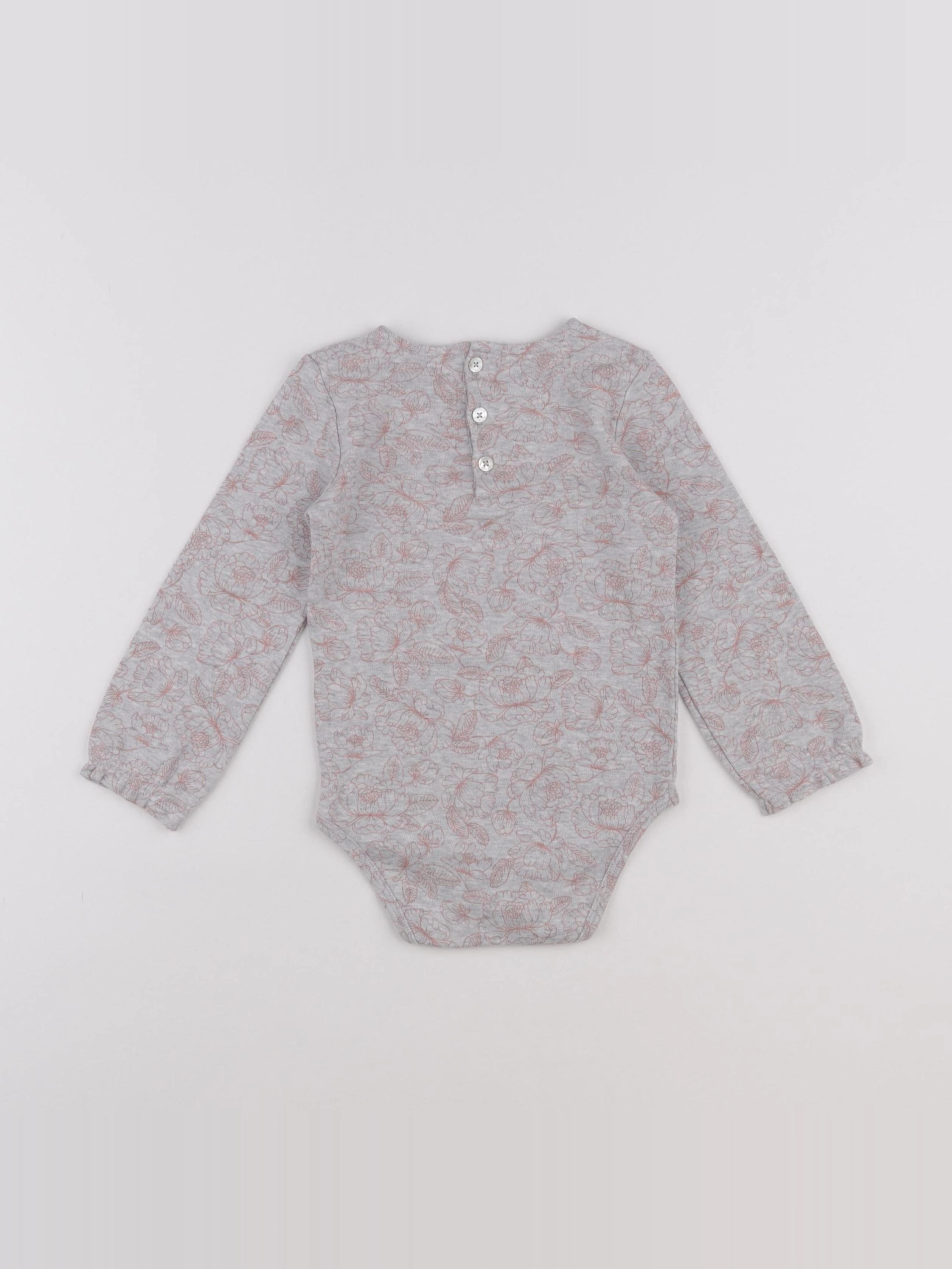 Natalys - body gris - 36 mois