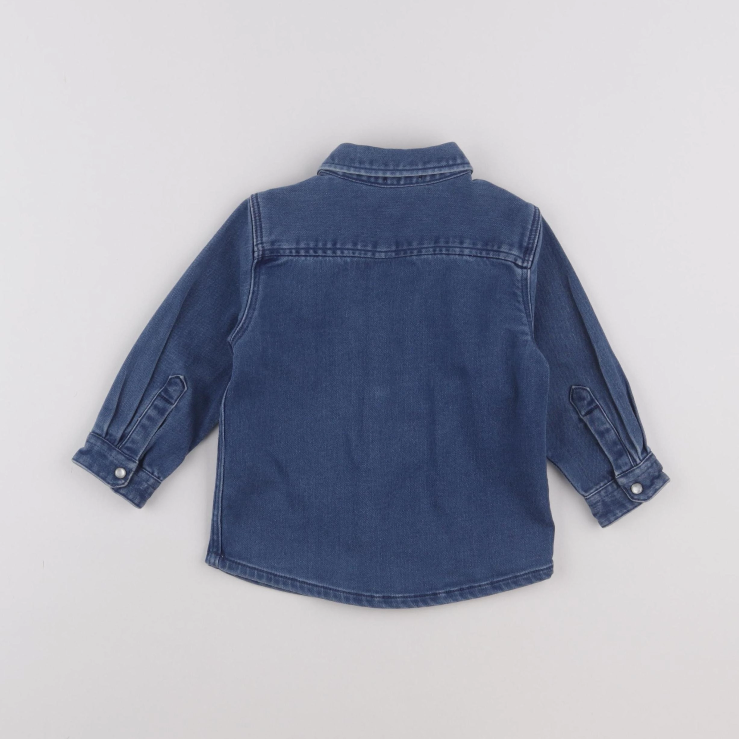 Boutchou - chemise bleu - 18 mois