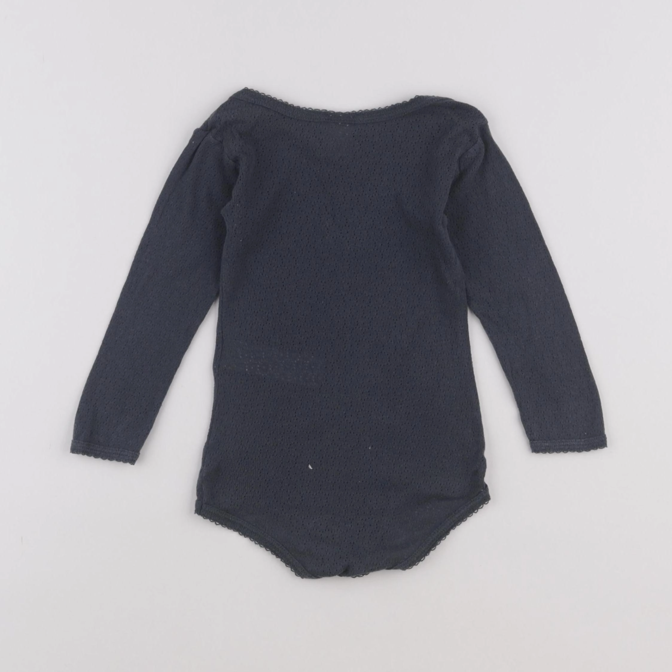 Petit Bateau - body gris - 18 mois