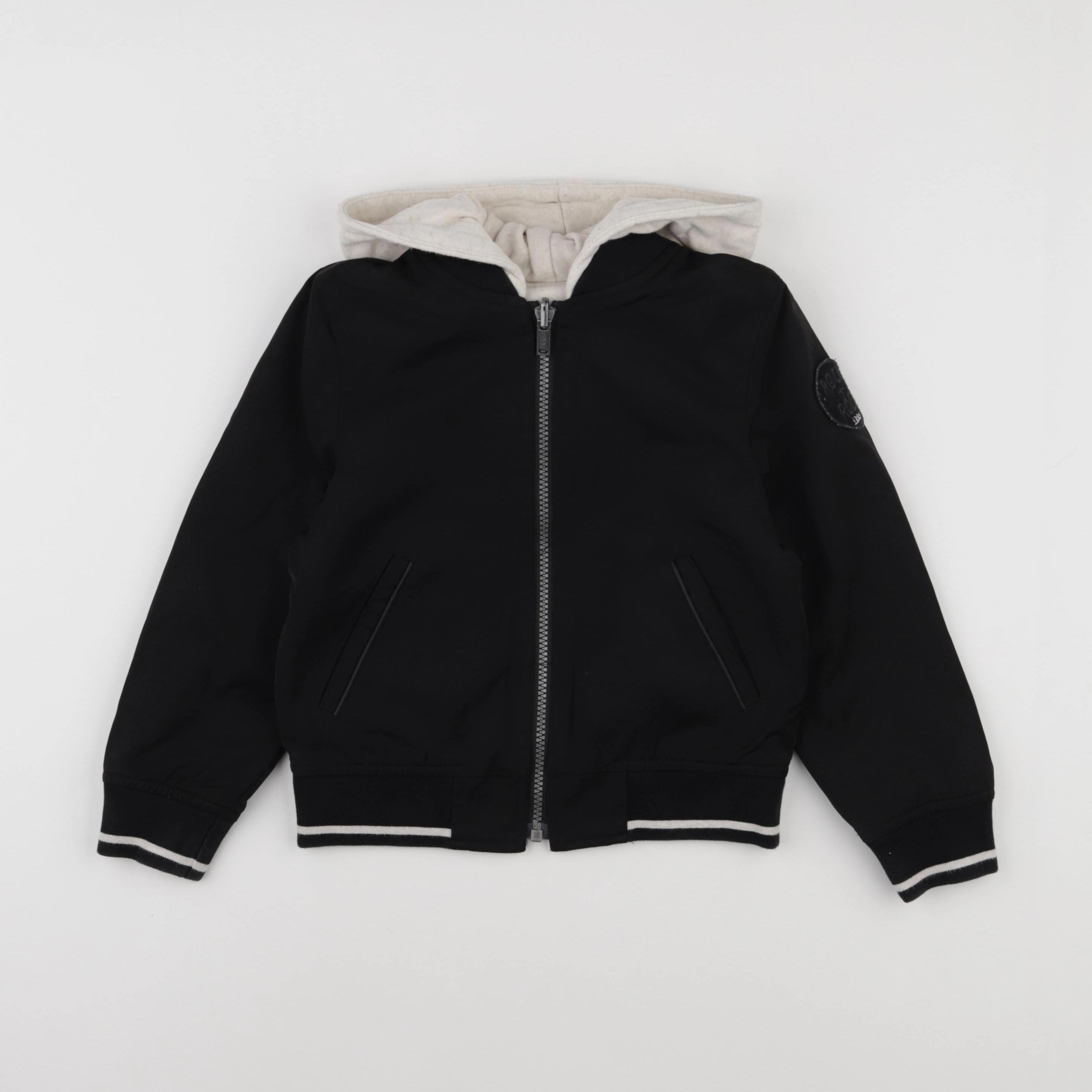 IKKS - manteau réversible beige, noir - 5 ans