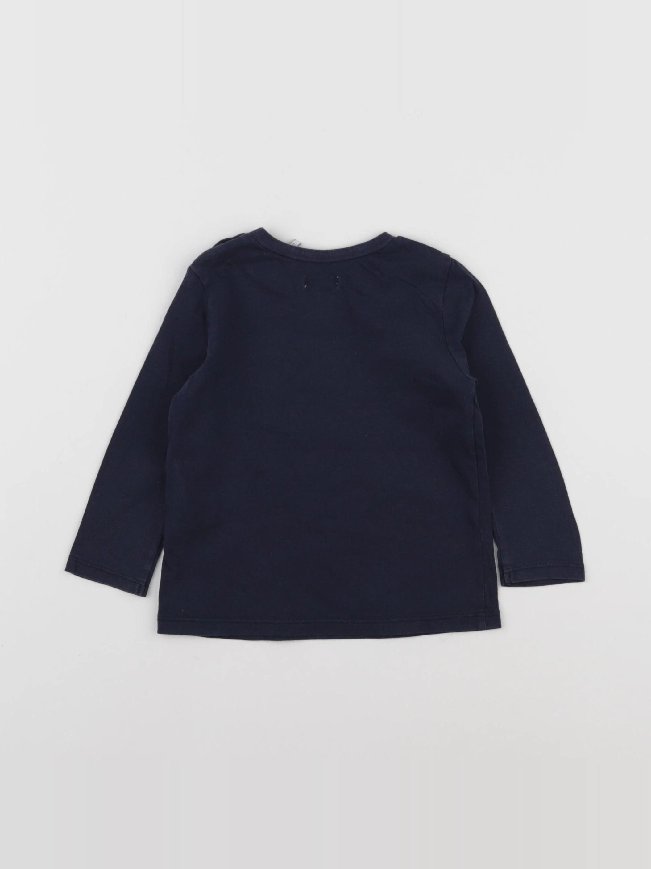 IKKS - tee-shirt bleu - 12 mois
