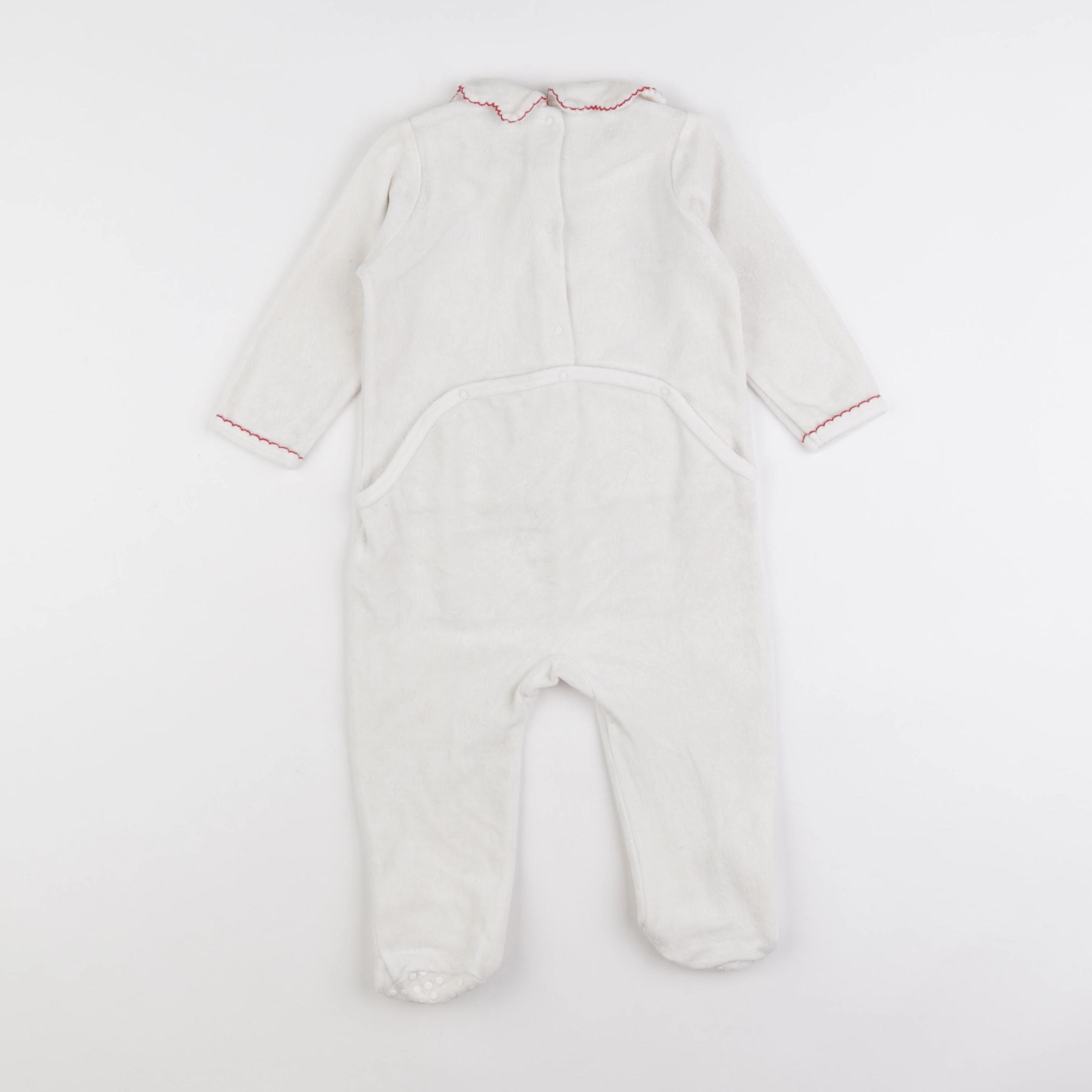 Vertbaudet - pyjama velours beige - 18 mois