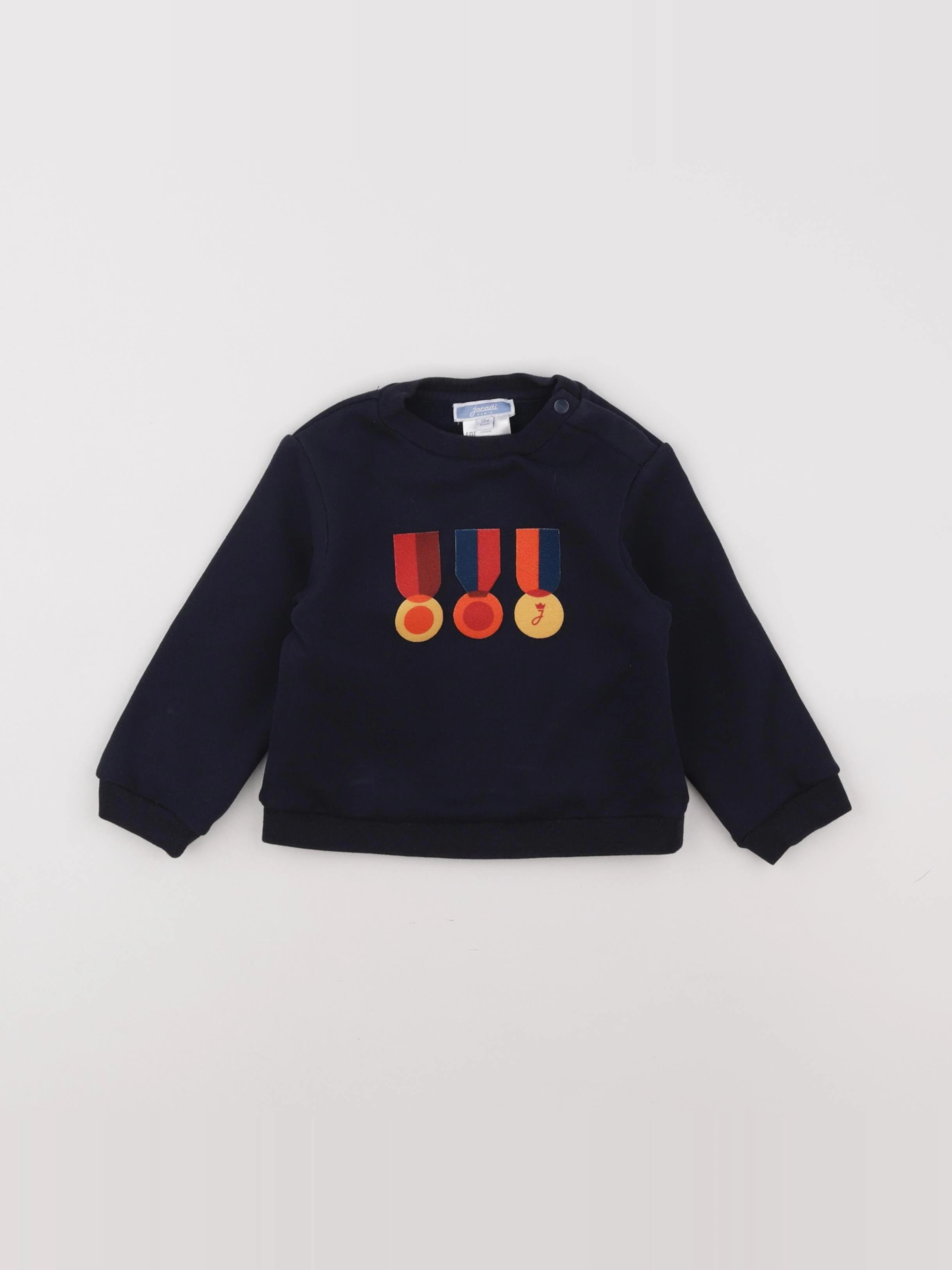 Jacadi - sweat bleu - 18 mois