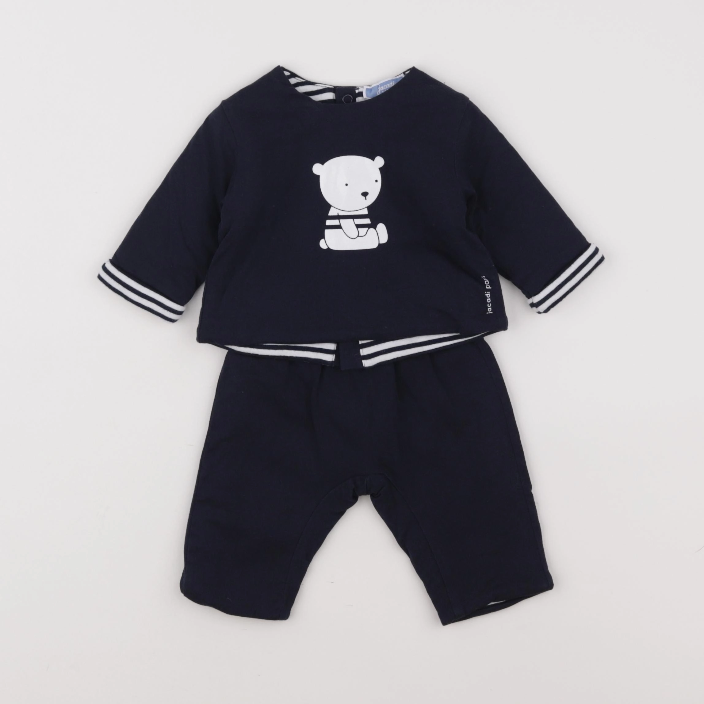 Jacadi - ensemble bleu - 3 mois