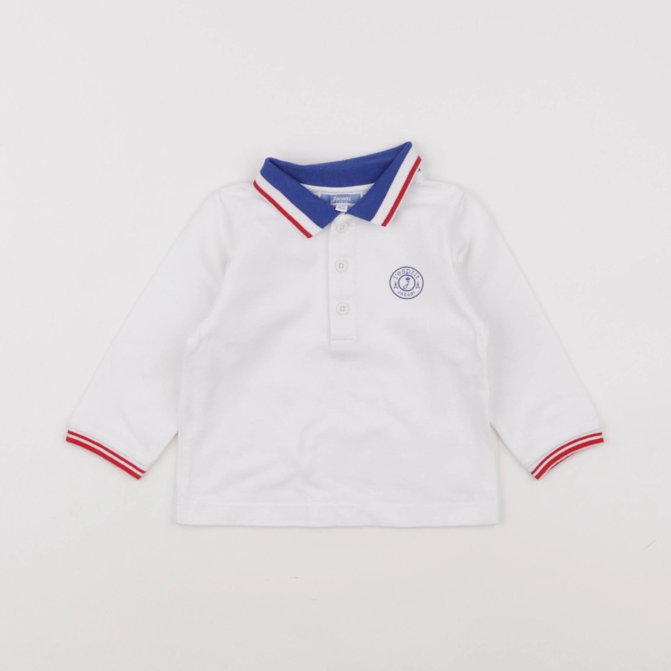Jacadi - polo blanc - 12 mois