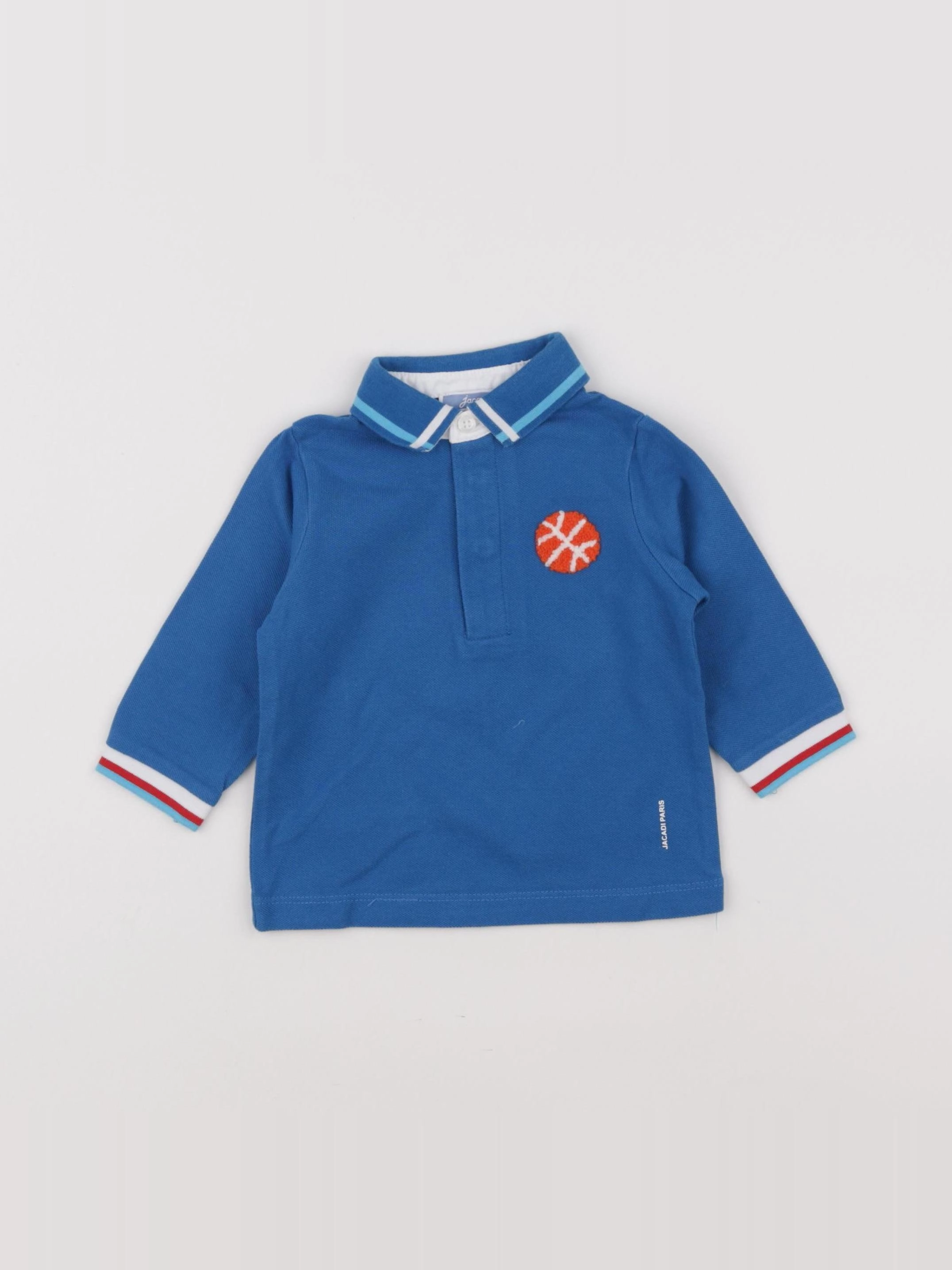 Jacadi - polo bleu - 6 mois