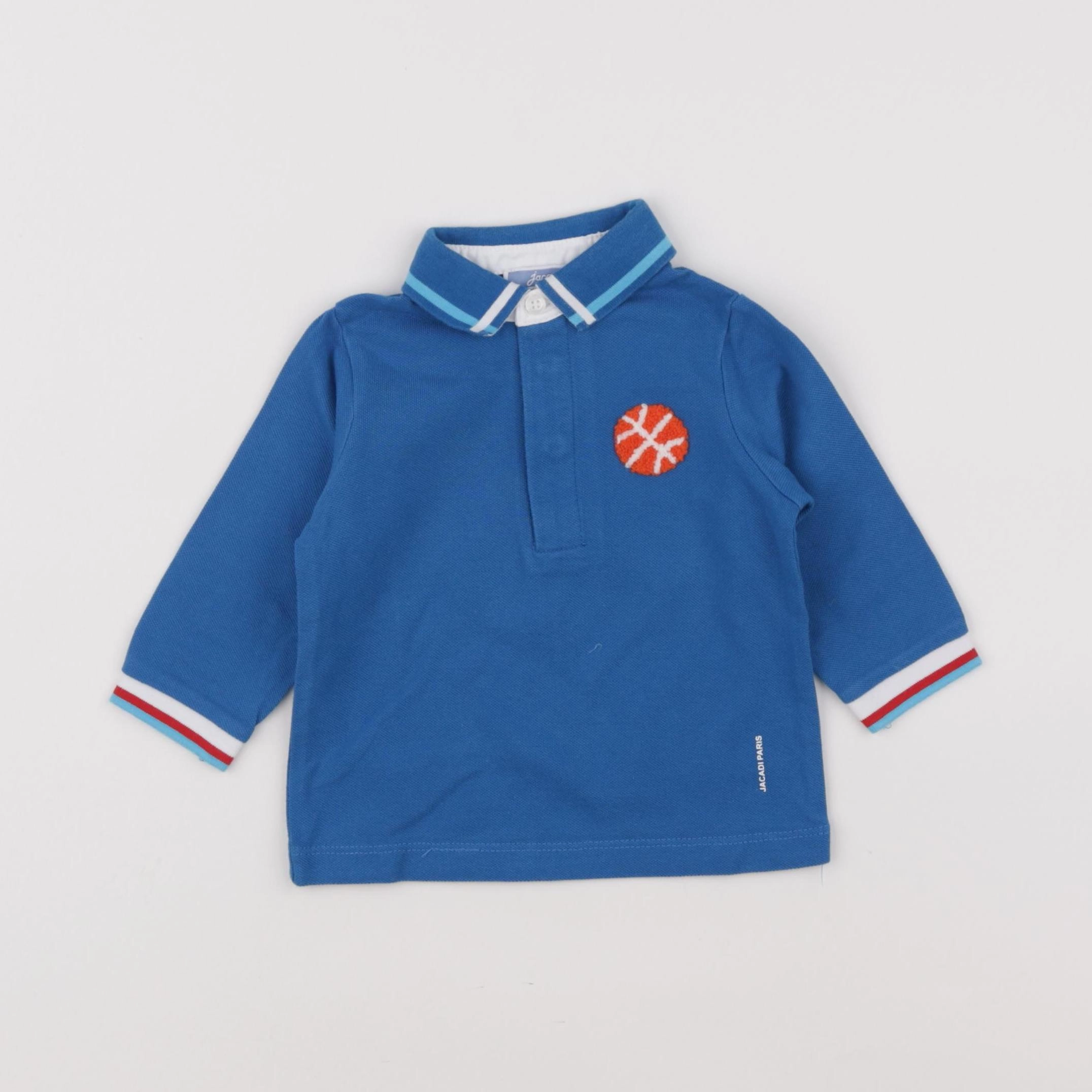 Jacadi - polo bleu - 6 mois