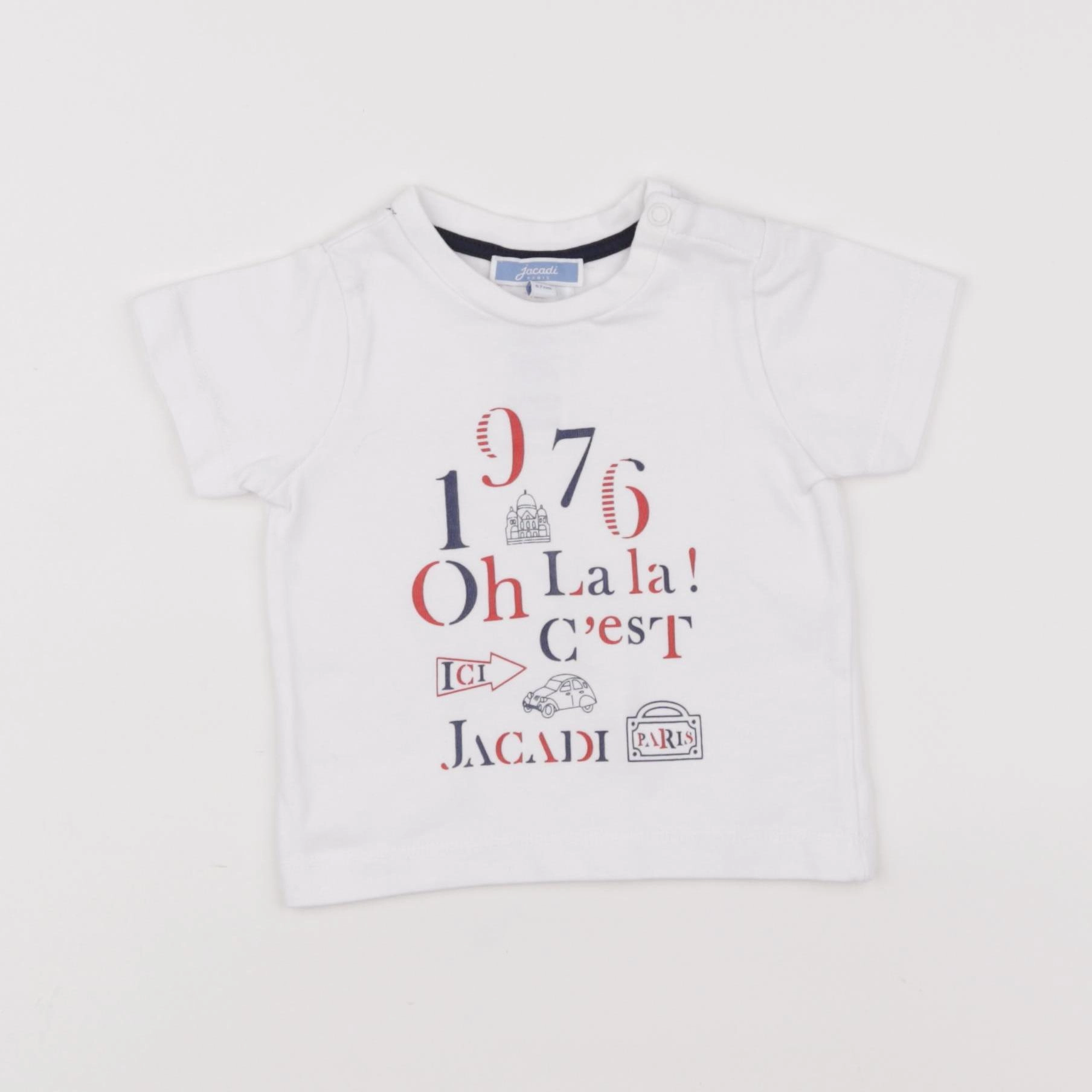 Jacadi - tee-shirt blanc - 6 mois