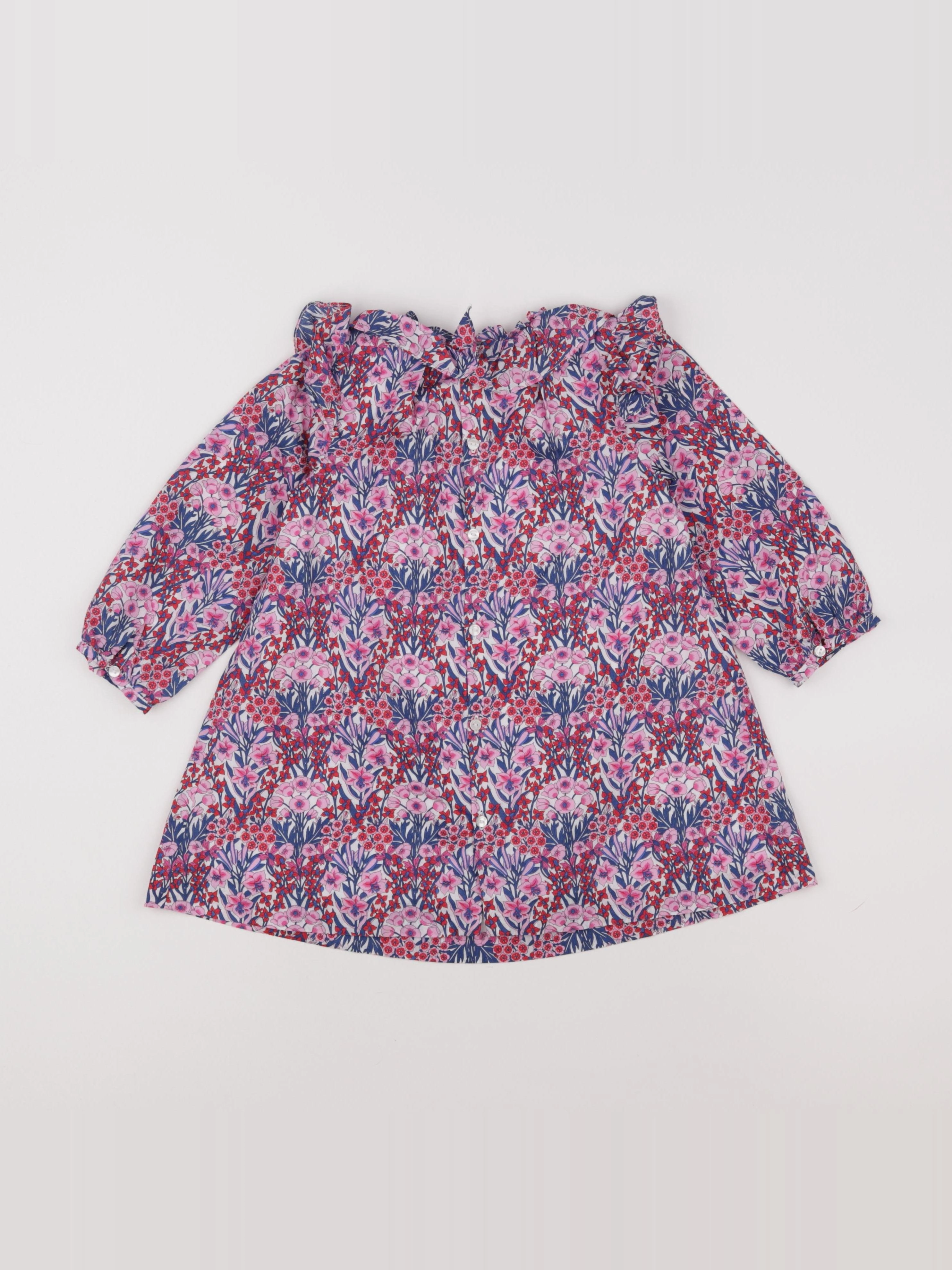 Jacadi - robe liberty multicolore - 36 mois