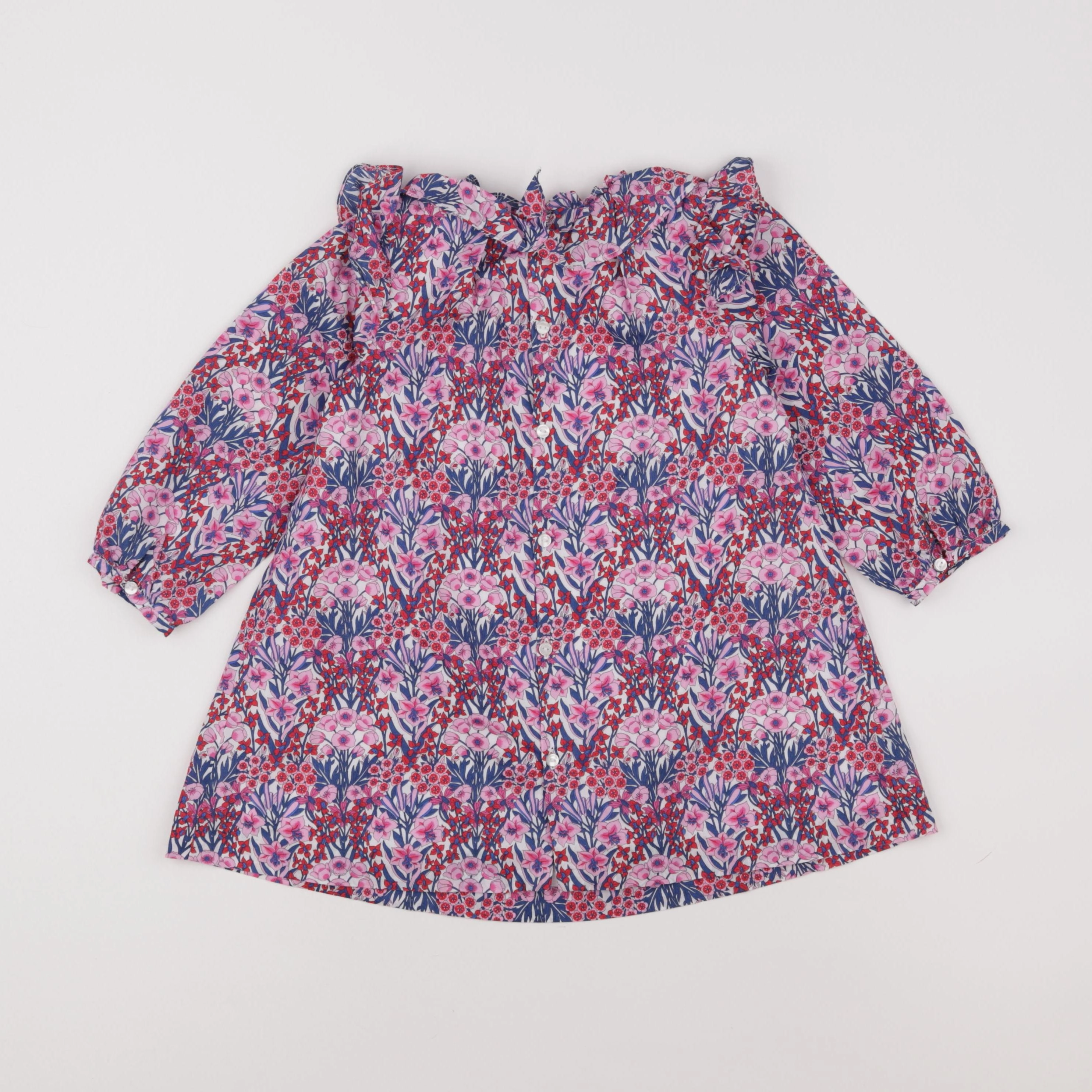 Jacadi - robe liberty multicolore - 36 mois
