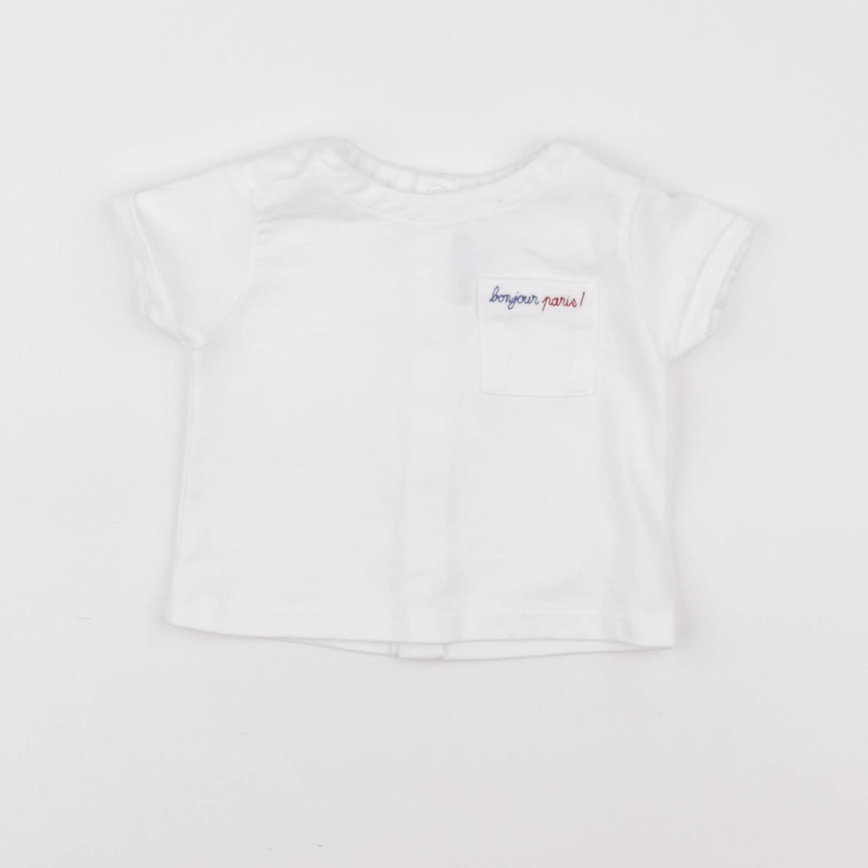 Jacadi - tee-shirt blanc - 6 mois