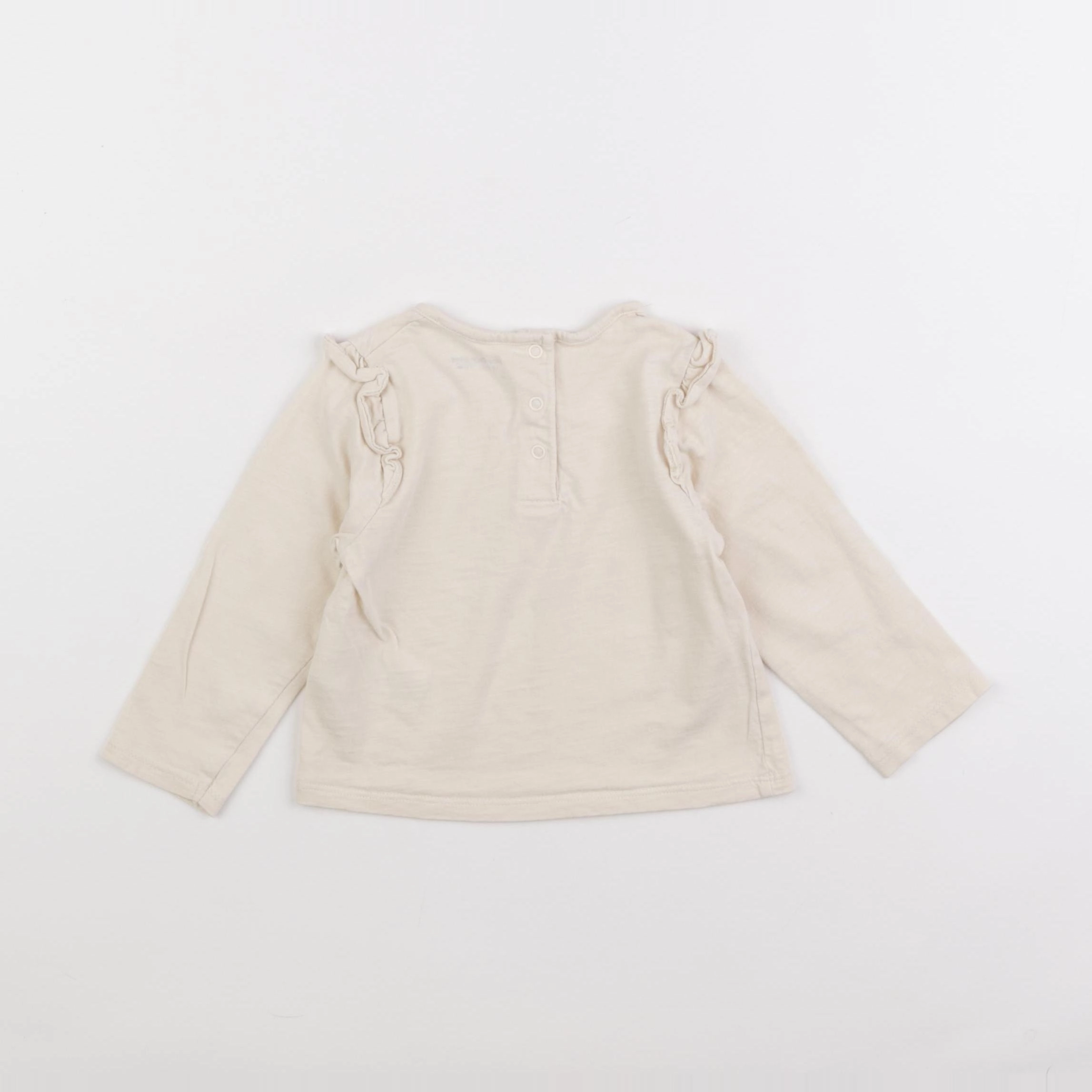 Vertbaudet - tee-shirt beige - 18 mois