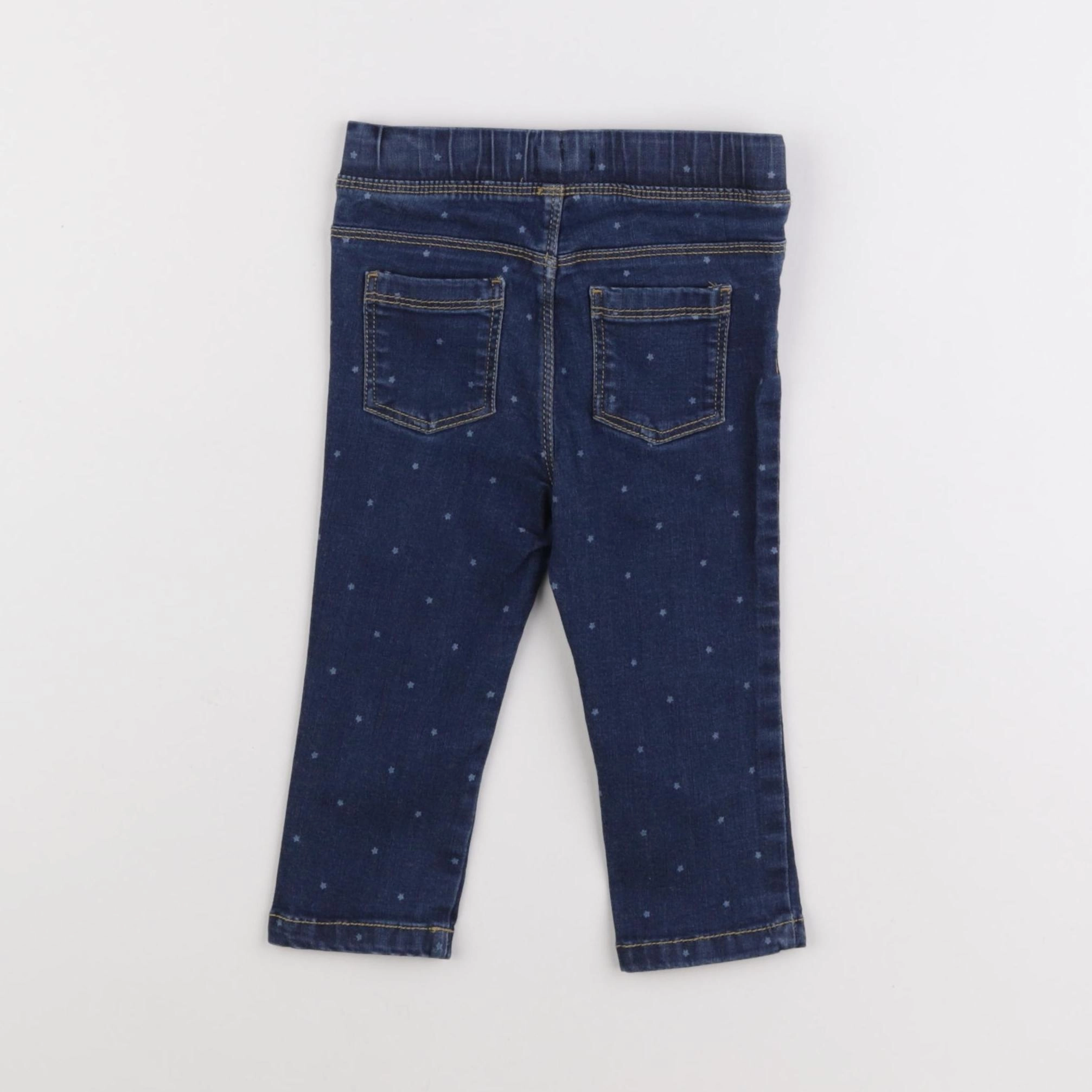 Vertbaudet - jegging bleu - 18 mois