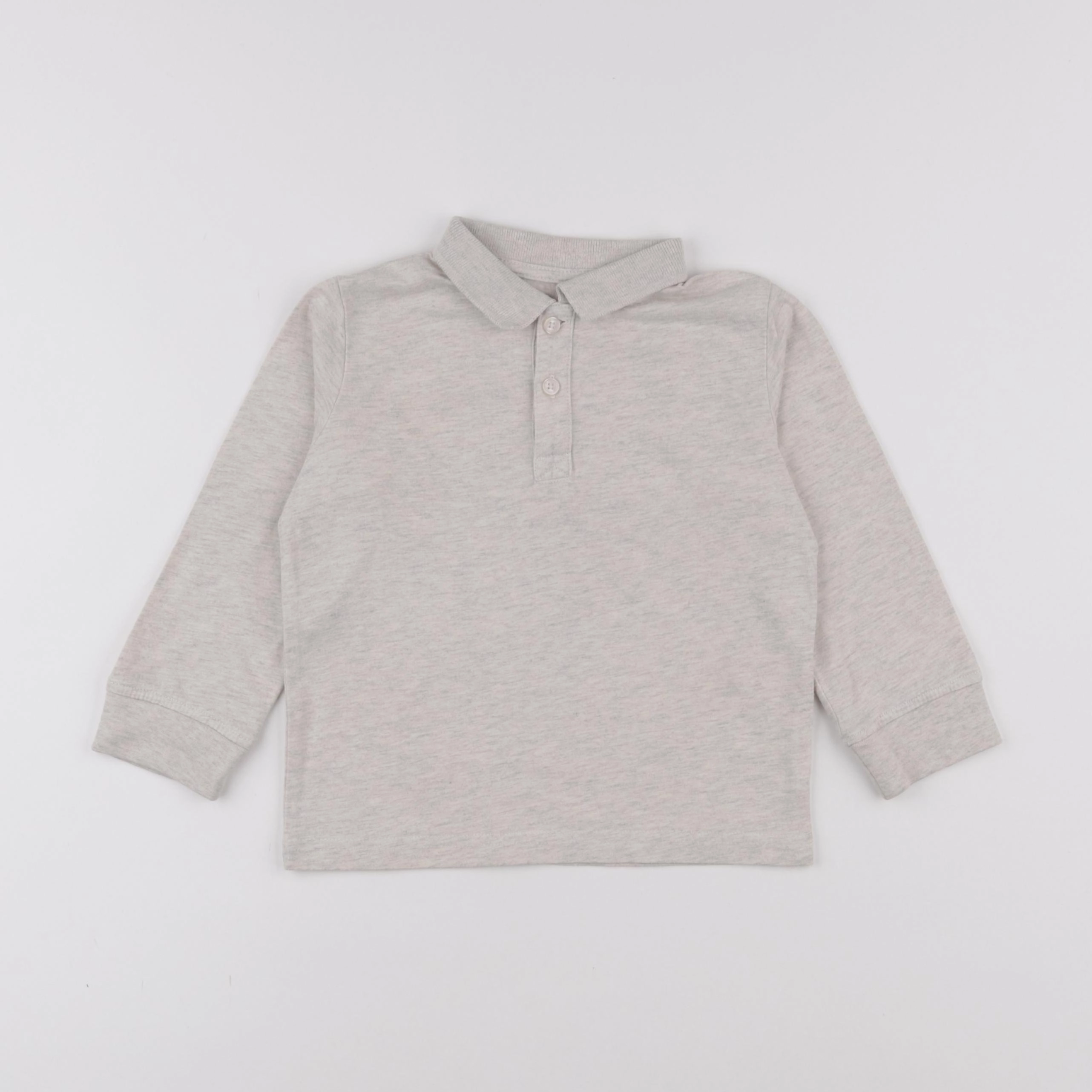 Vertbaudet - polo gris - 4 ans