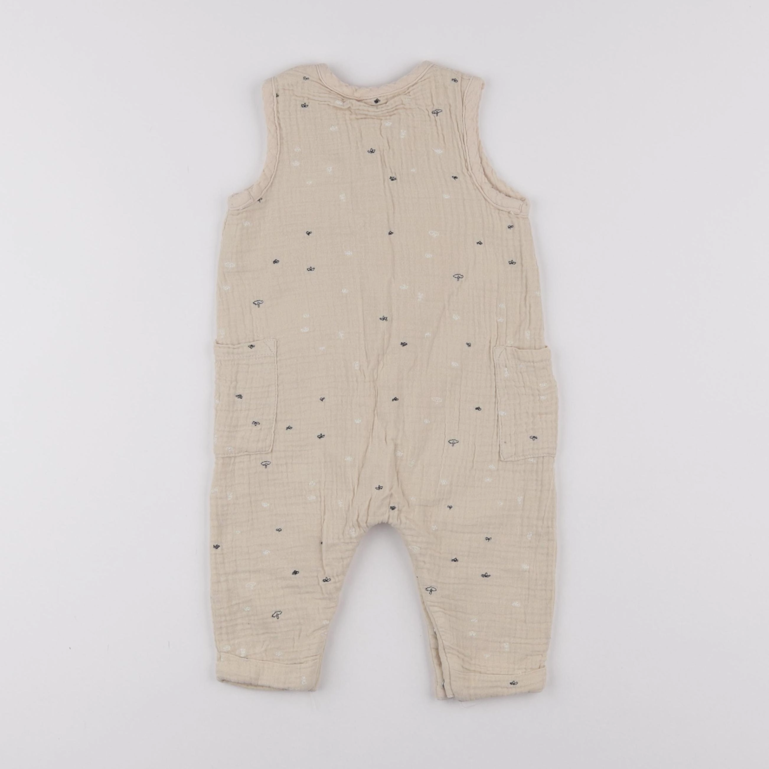 Vertbaudet - combinaison beige - 9 mois