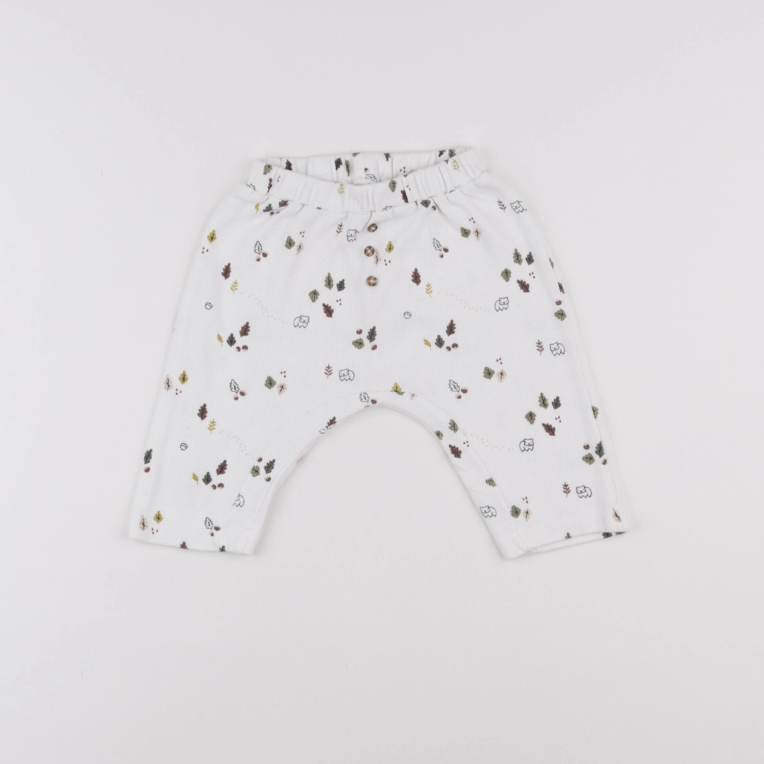 Vertbaudet - jogging blanc - 6 mois