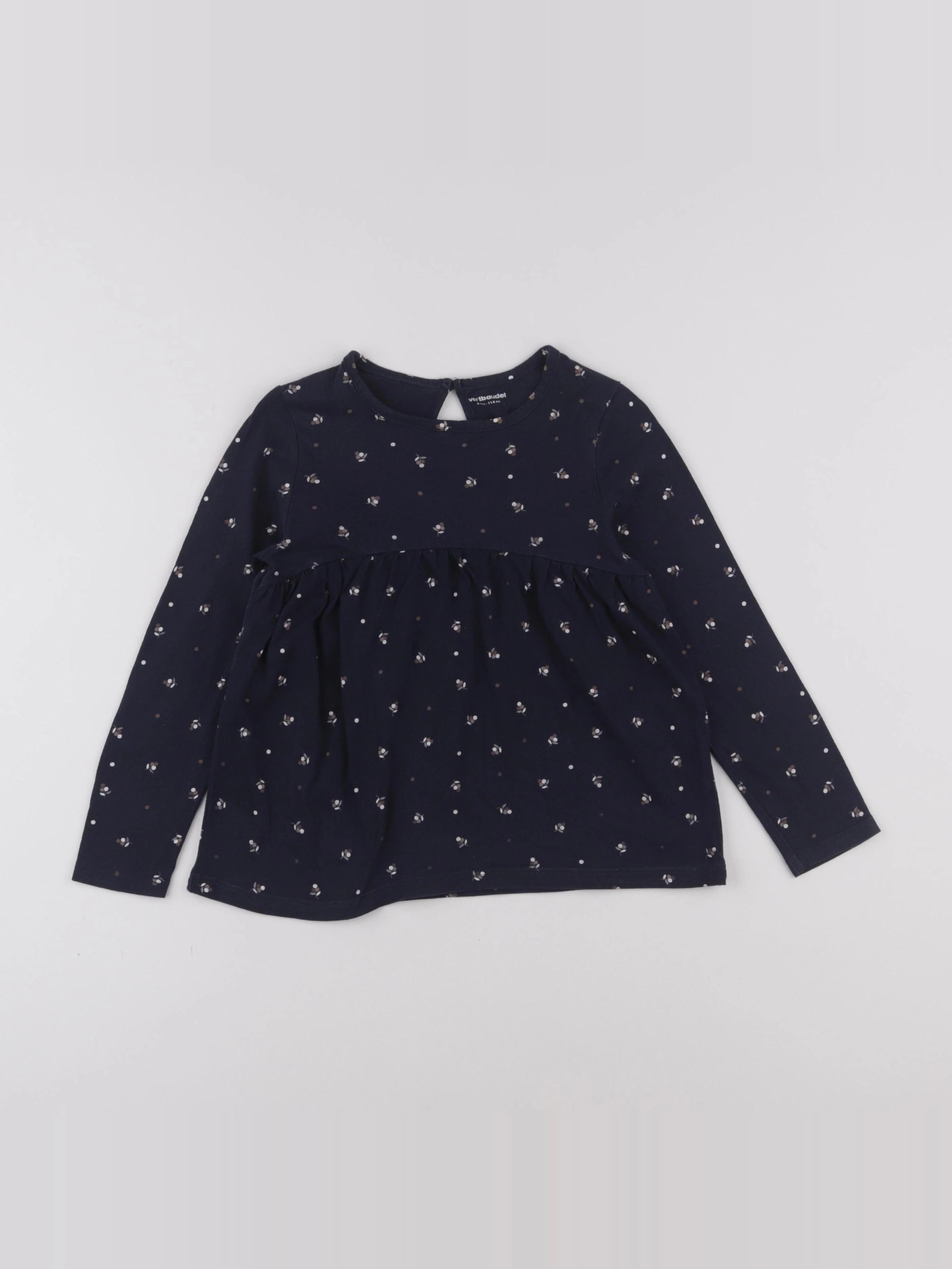 Vertbaudet - tee-shirt bleu - 6 ans