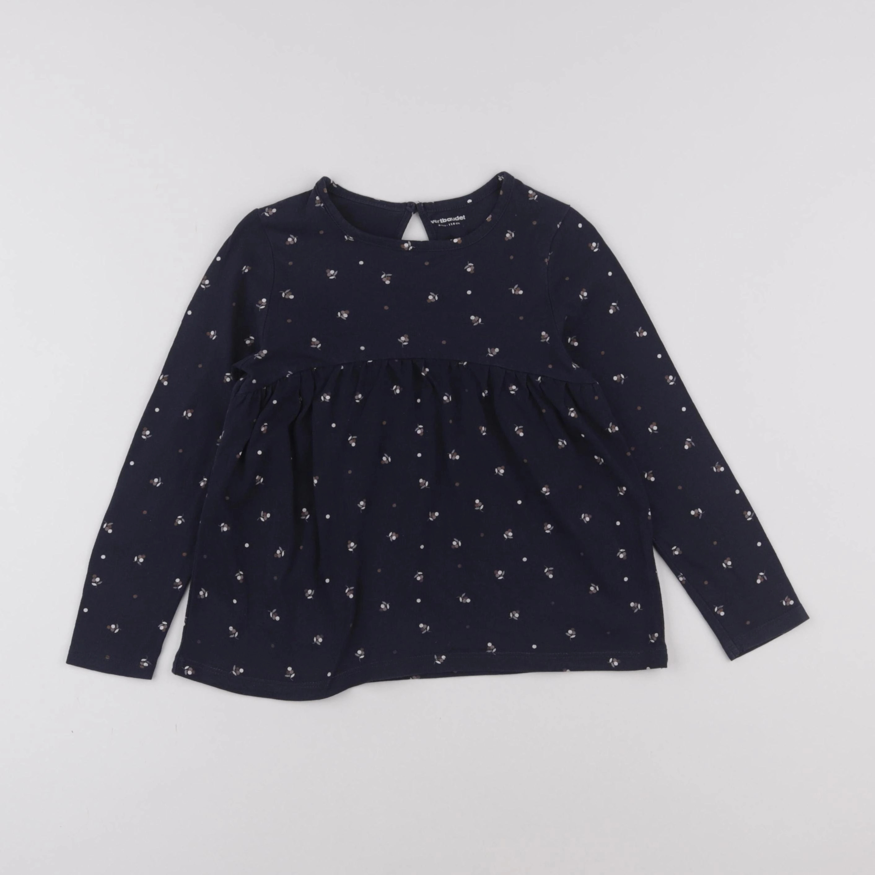 Vertbaudet - tee-shirt bleu - 6 ans