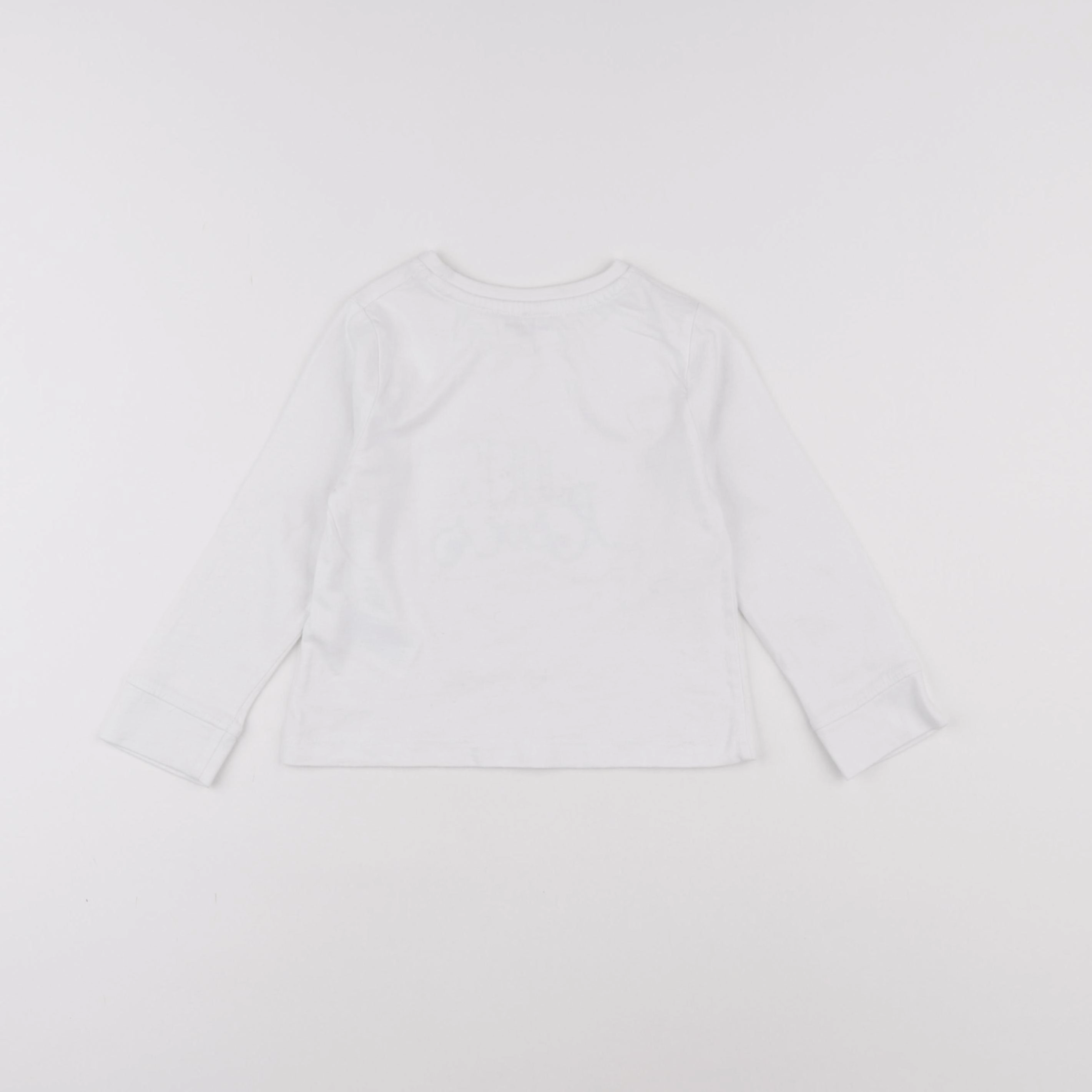 Vertbaudet - tee-shirt blanc - 3 ans