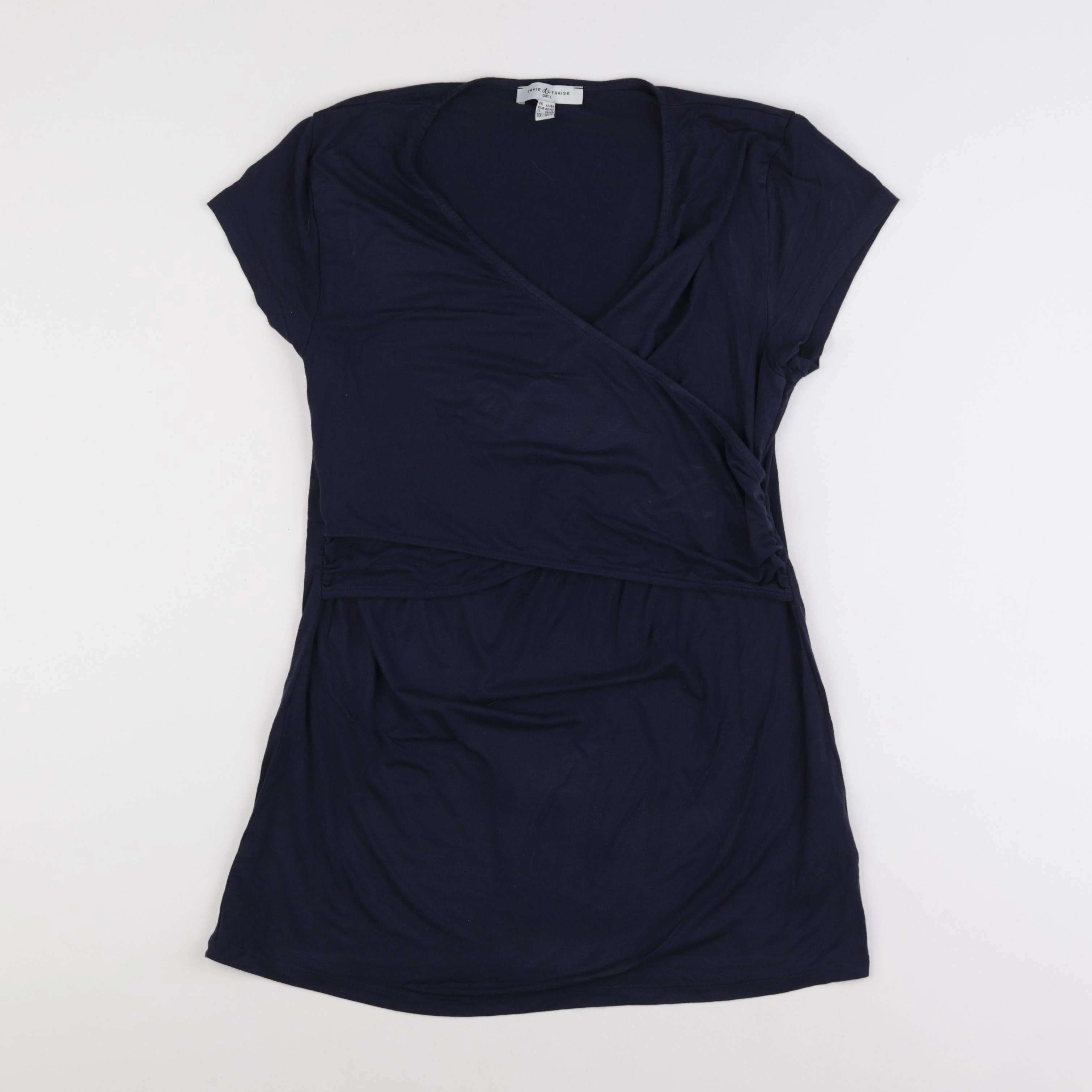 Envie de fraise - tee-shirt allaitement, grossesse bleu - 42 à 44