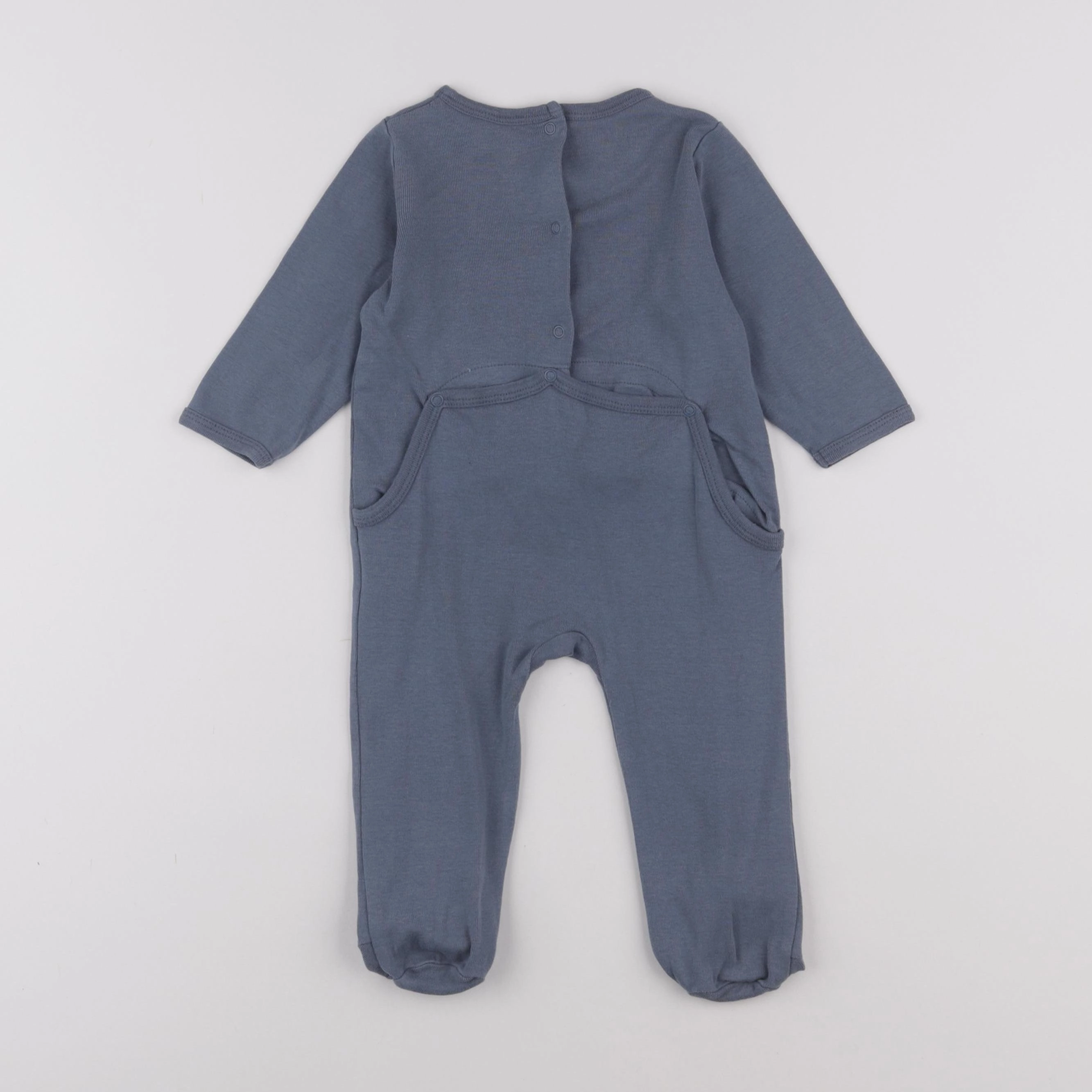Vertbaudet - pyjama coton bleu - 9 mois