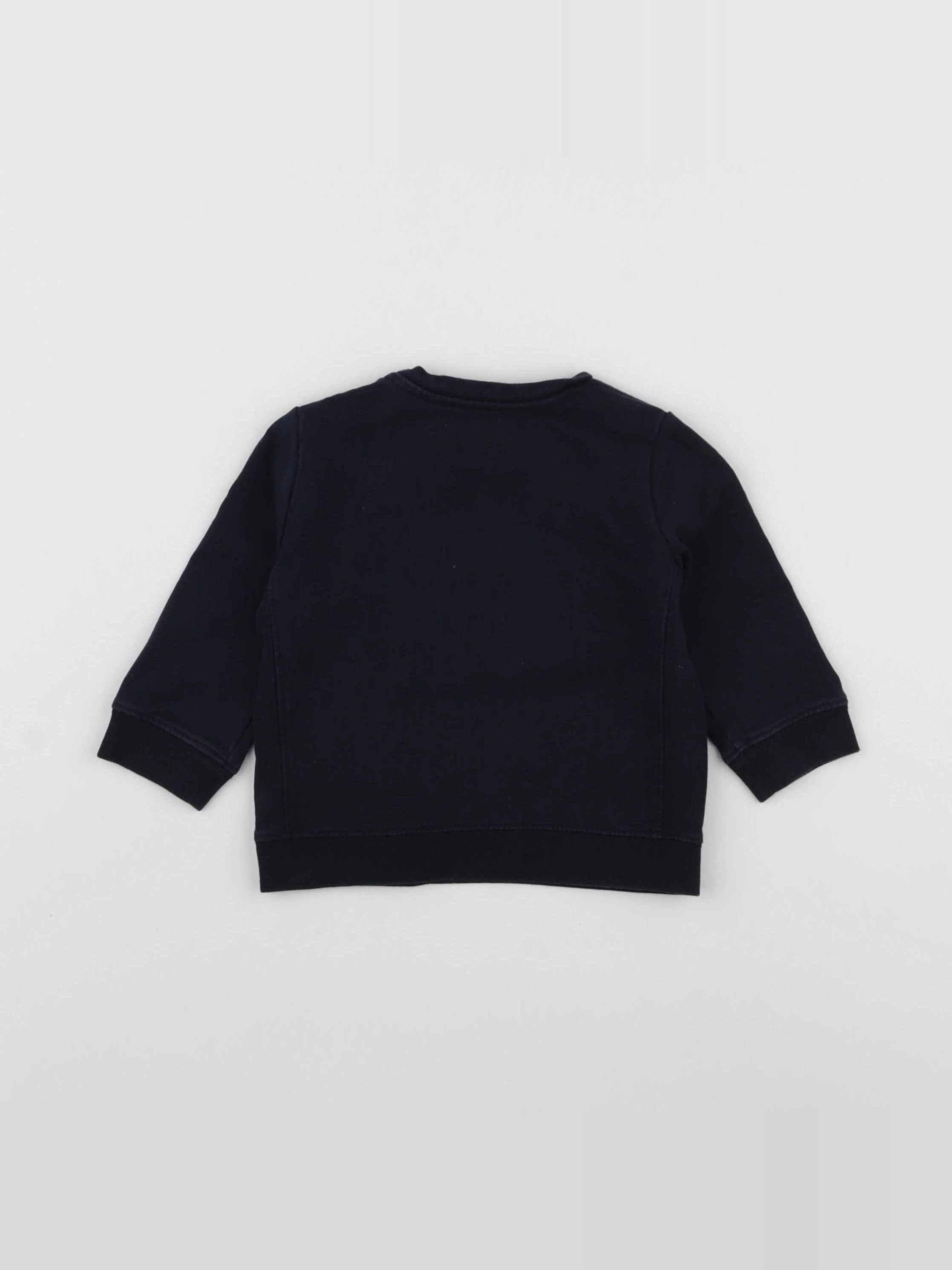 IKKS - sweat bleu - 6 mois