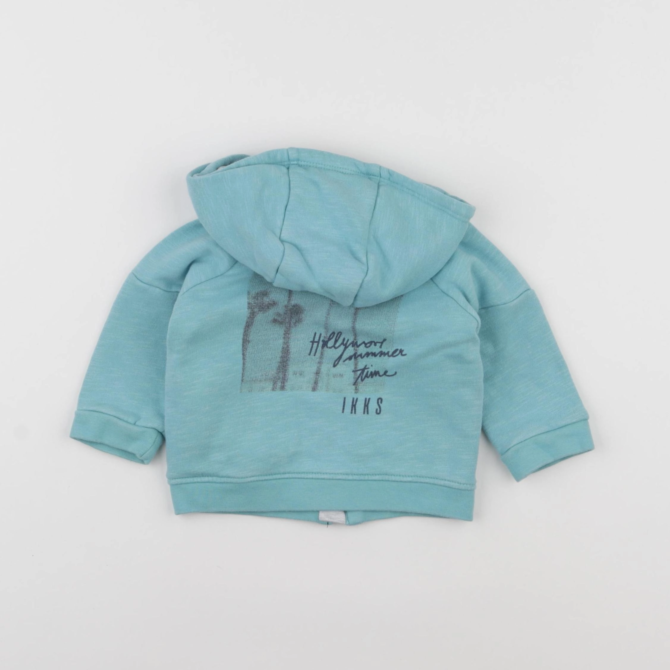 IKKS - sweat bleu - 6 mois