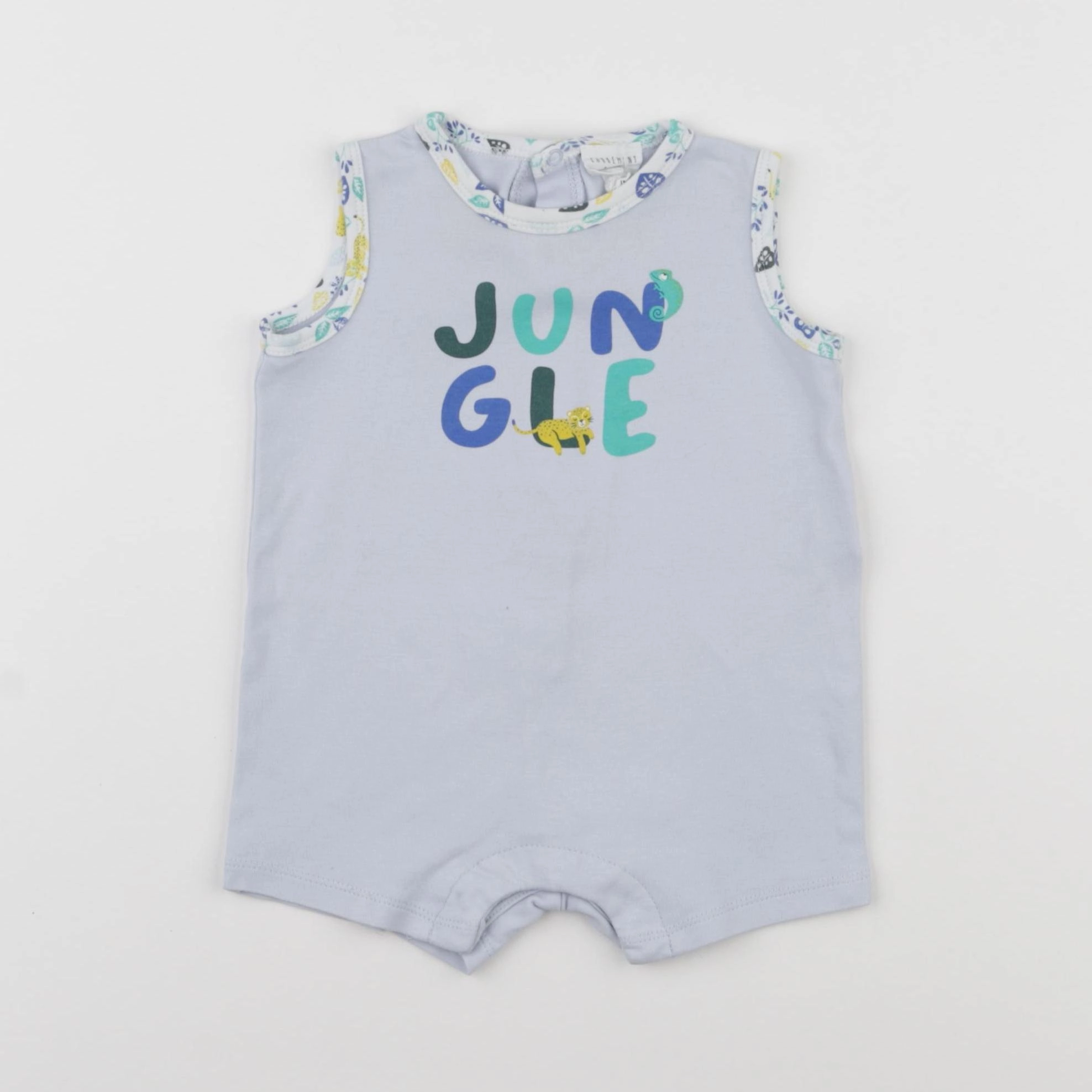 Carrément Beau - pyjama coton bleu - 6 mois