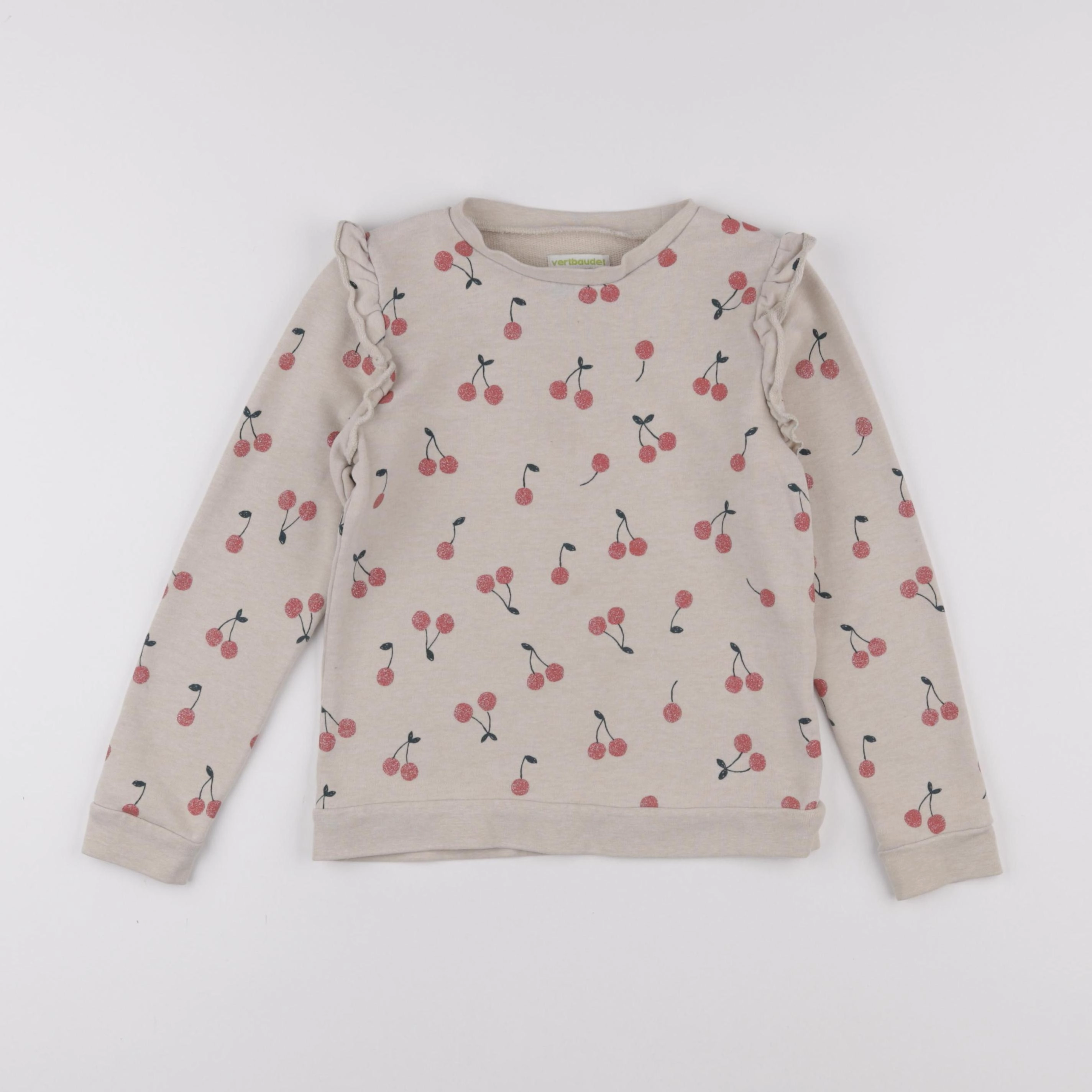 Vertbaudet - sweat rose - 8 ans